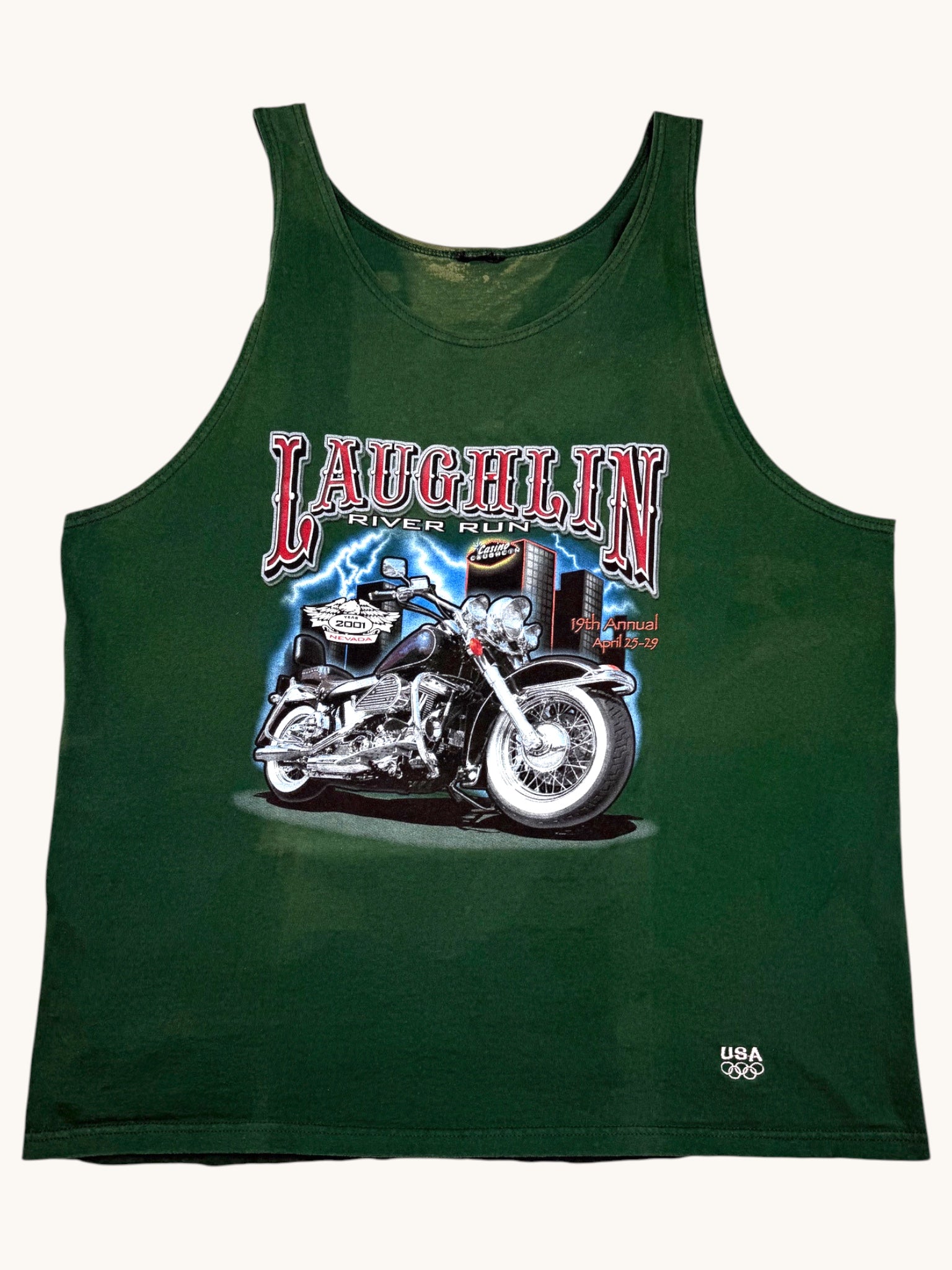 90s Green Laughlin River Run Tank