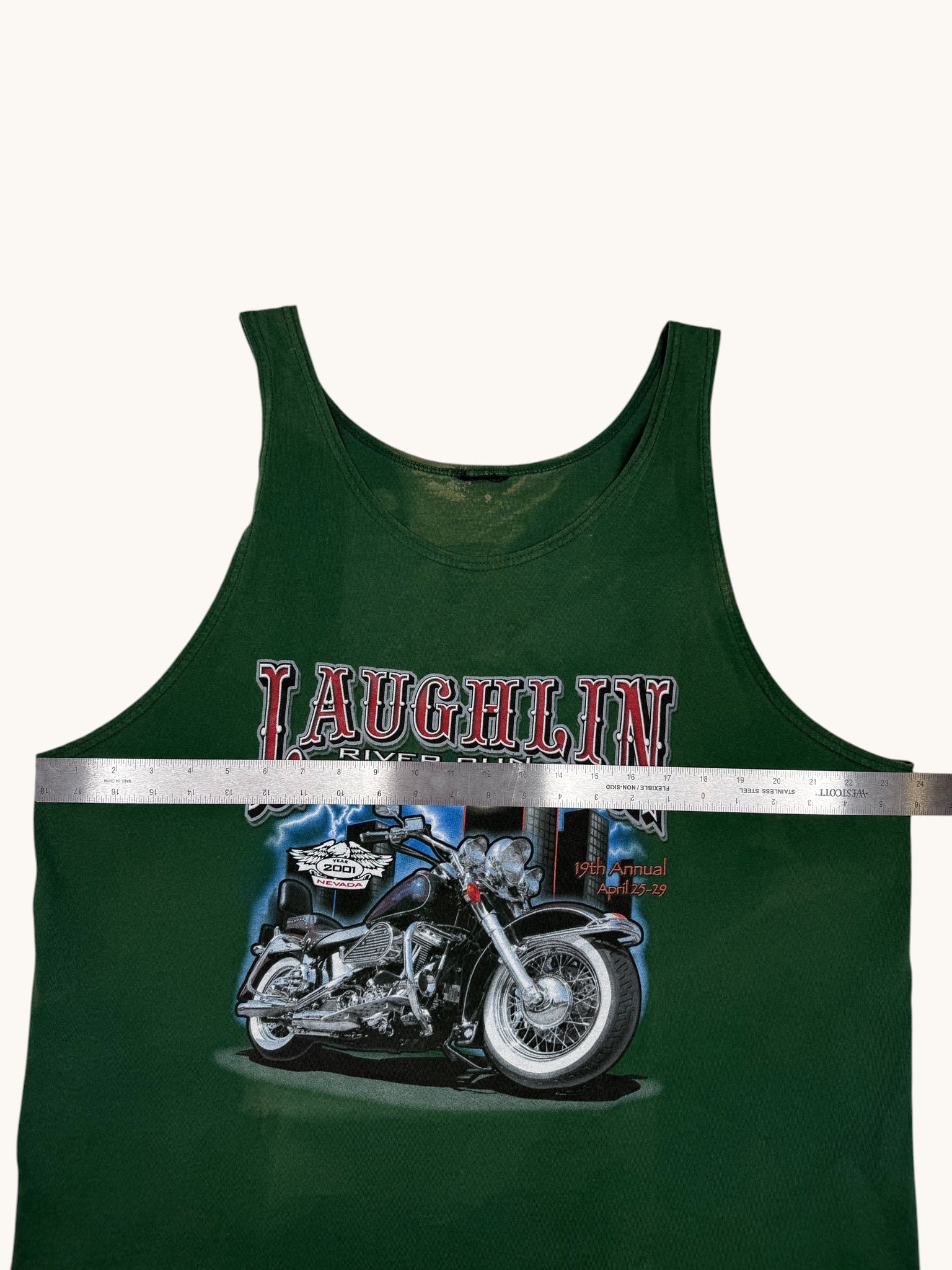 90s Green Laughlin River Run Tank