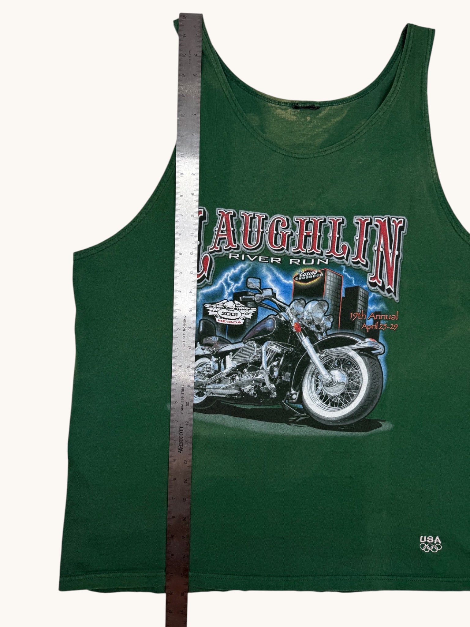 90s Green Laughlin River Run Tank