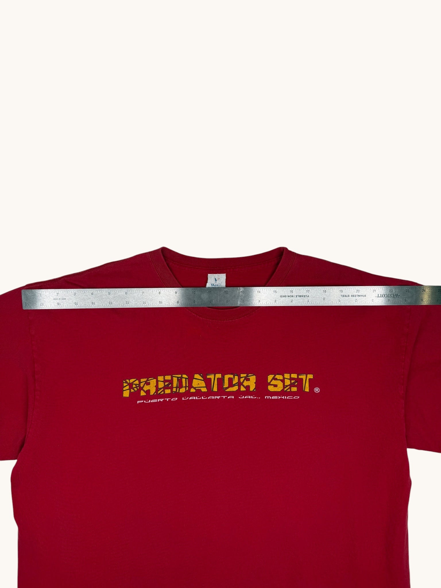 90s Yazbek Red Predator Tee - 2XL