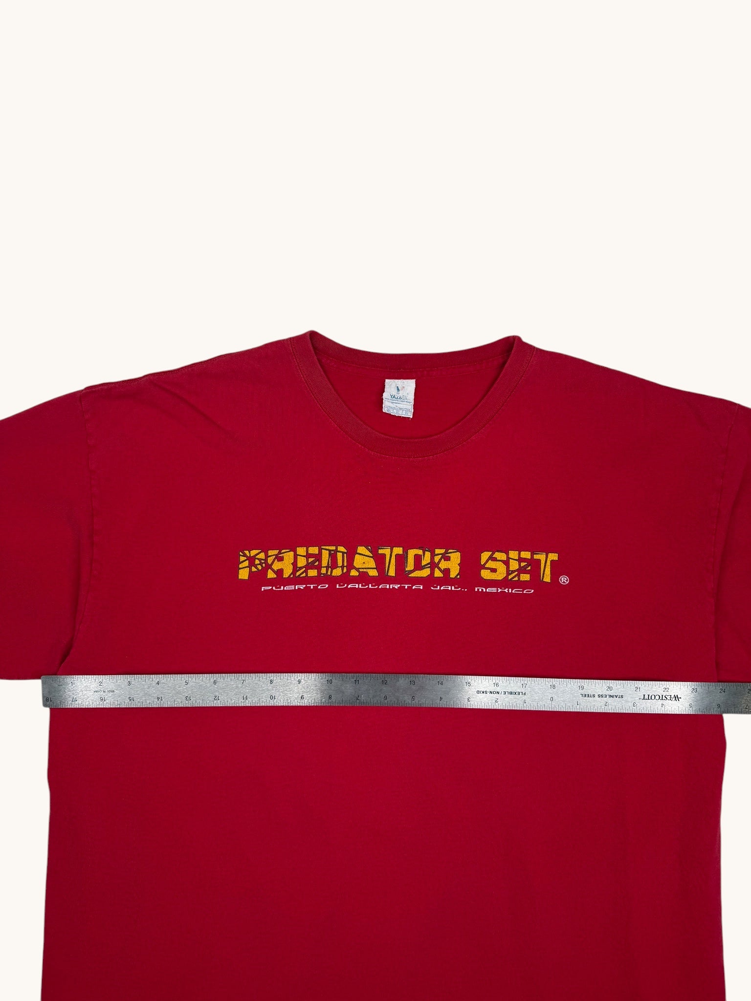 90s Yazbek Red Predator Tee - 2XL