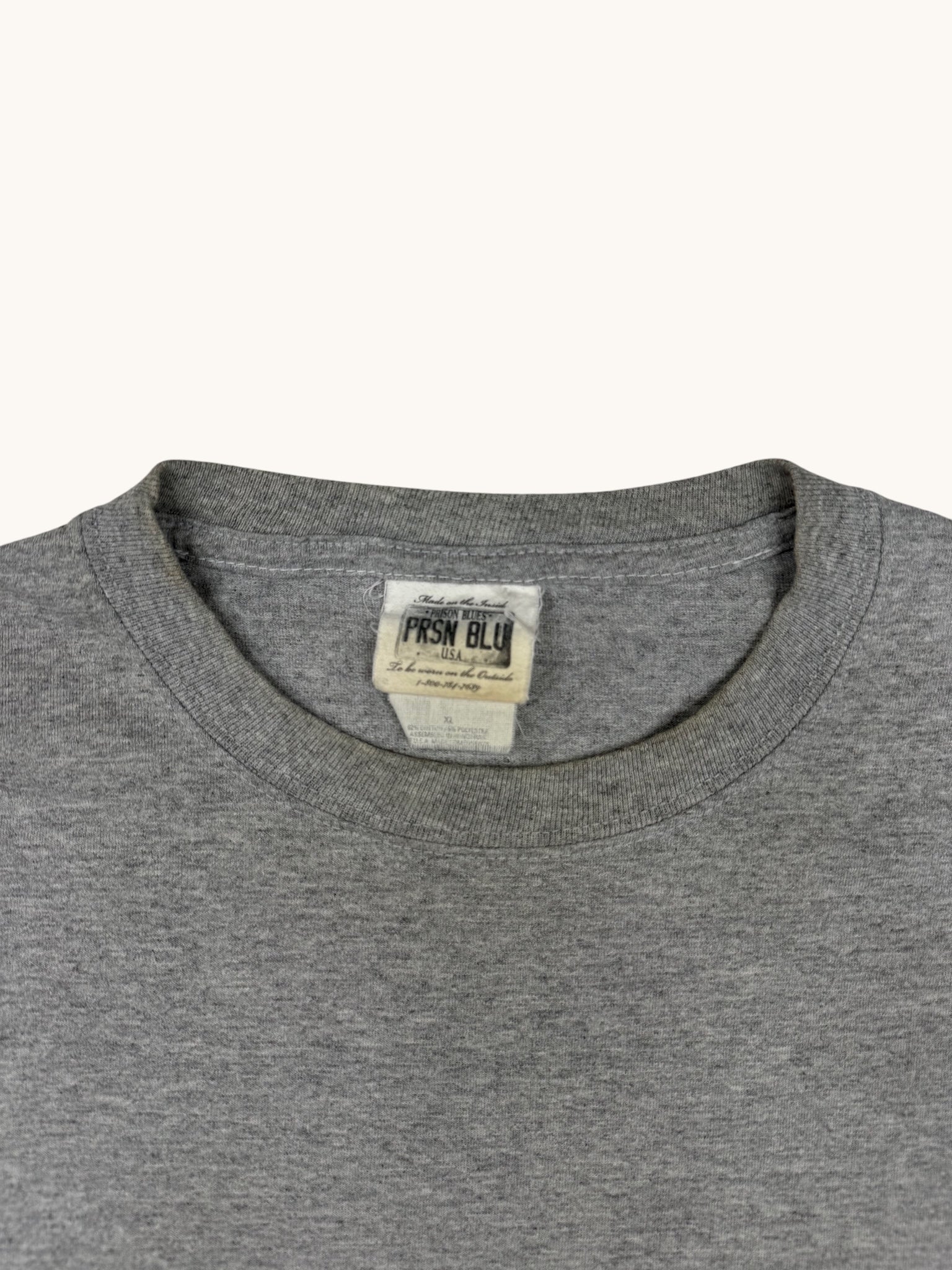90s Prison Blues Gray Tee - XL