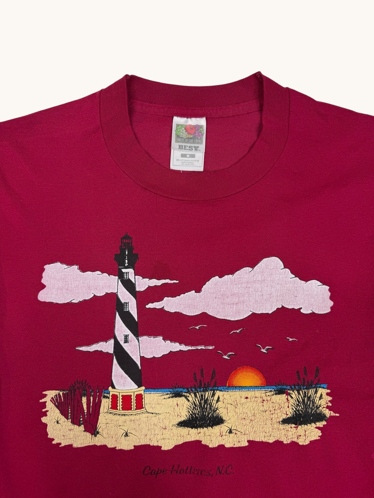90s Fruit of the Loom North Carolina Tee - M