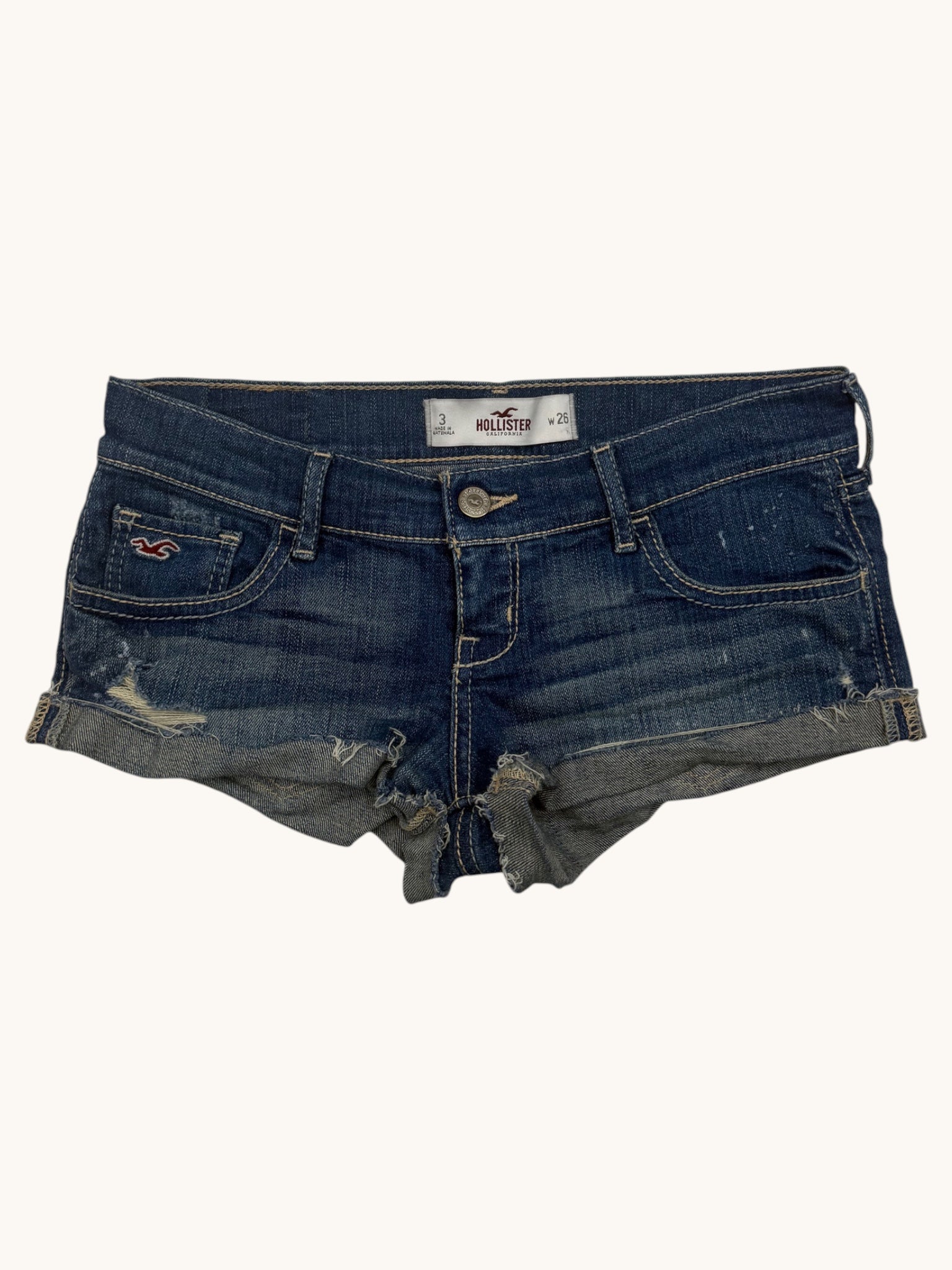 00s Hollister Low Rise Denim Shorts - 26