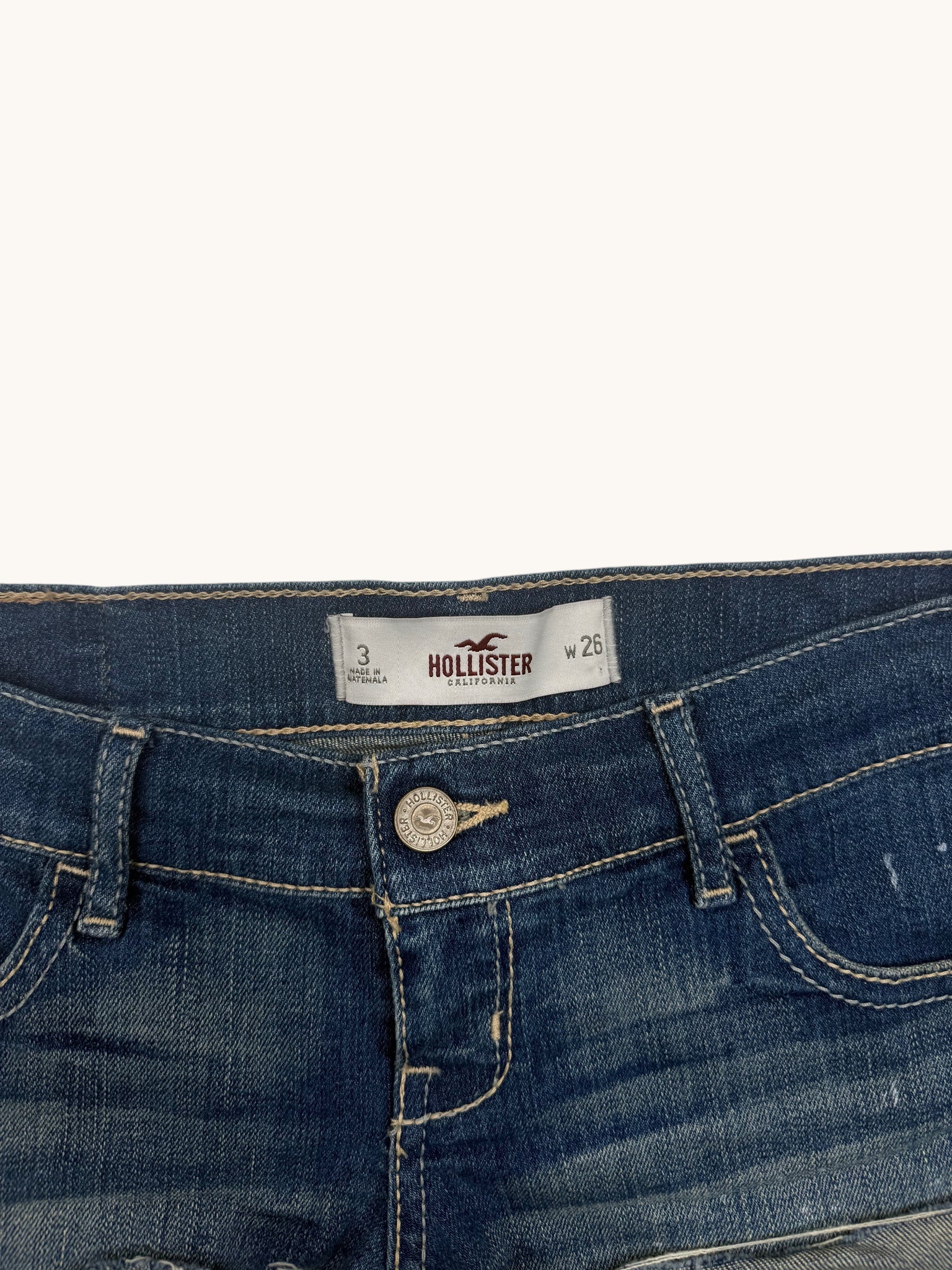 00s Hollister Low Rise Denim Shorts - 26