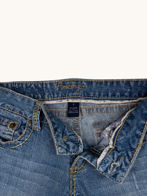 00s Amethyst Blue Denim Pants - 5