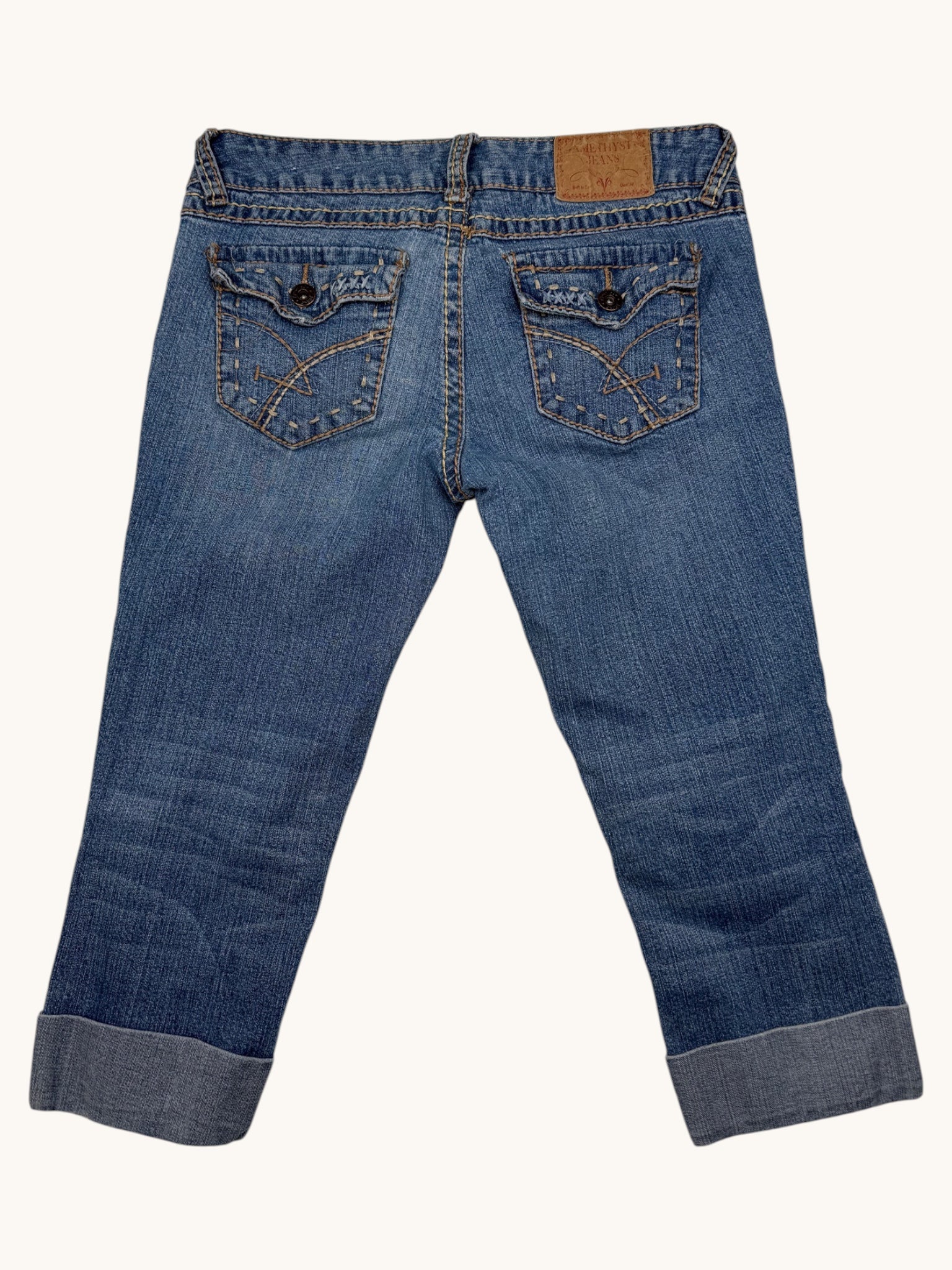 00s Amethyst Blue Denim Pants - 5
