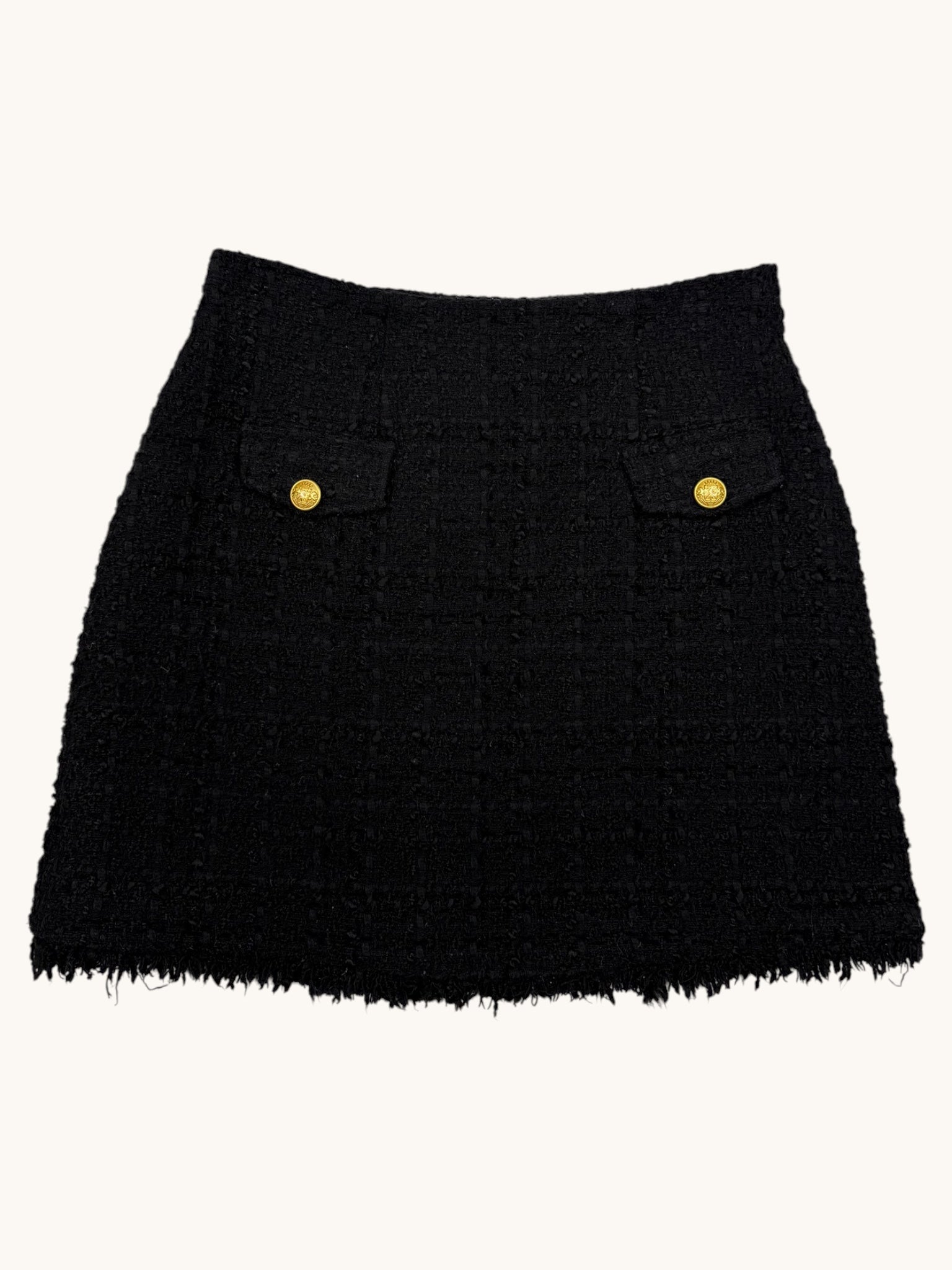 Express Black Tweed Skirt - 00