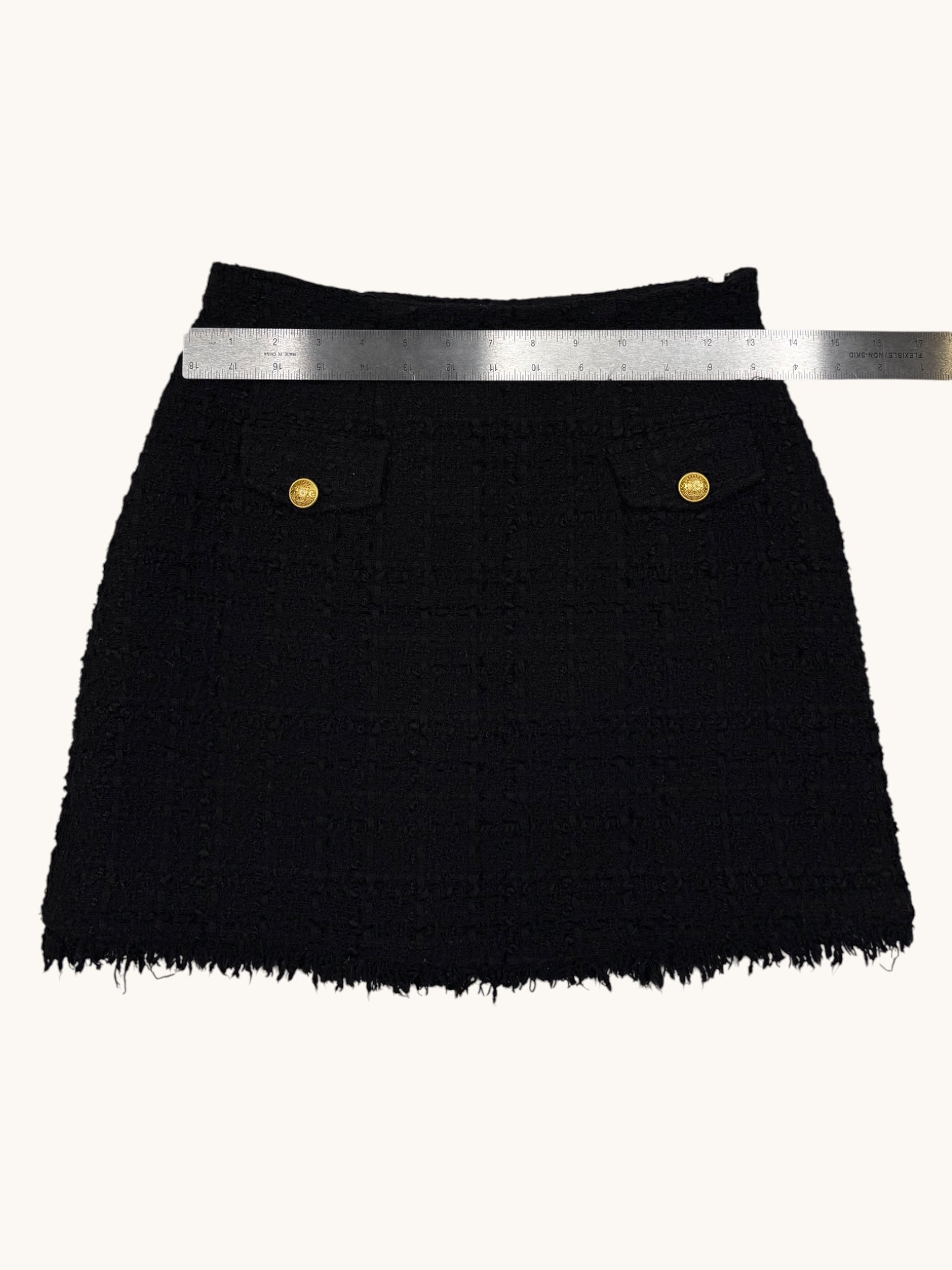 Express Black Tweed Skirt - 00