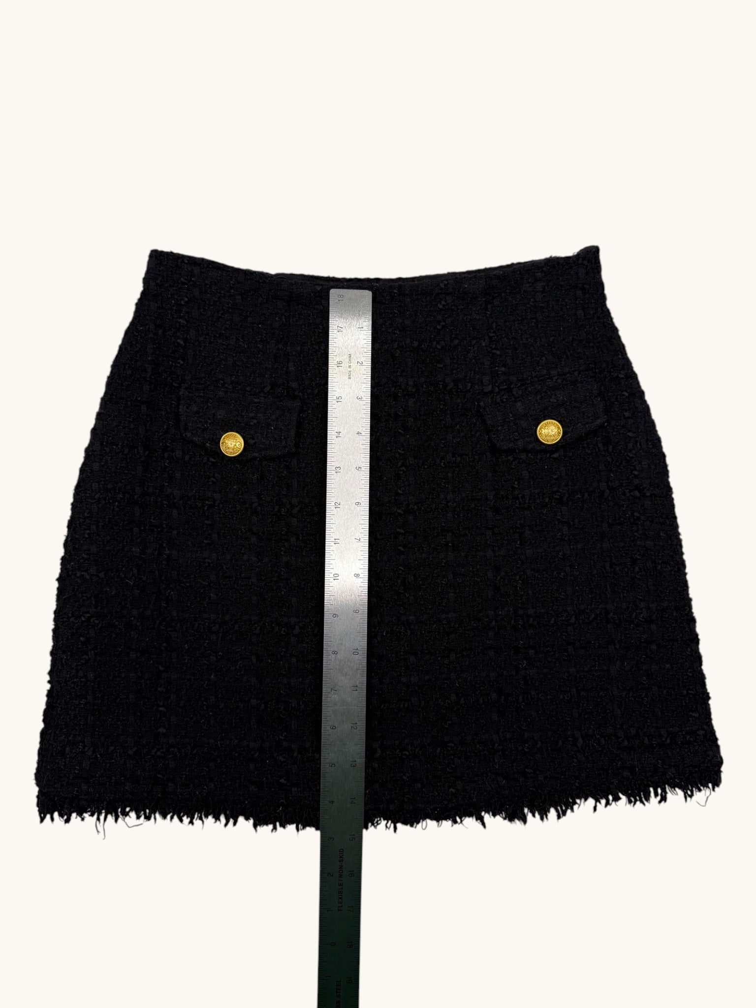 Express Black Tweed Skirt - 00