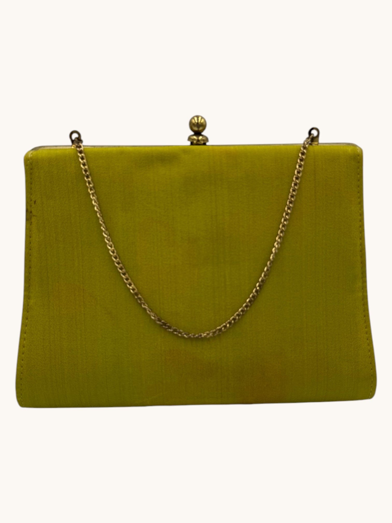90s Green Velvet Clutch Bag