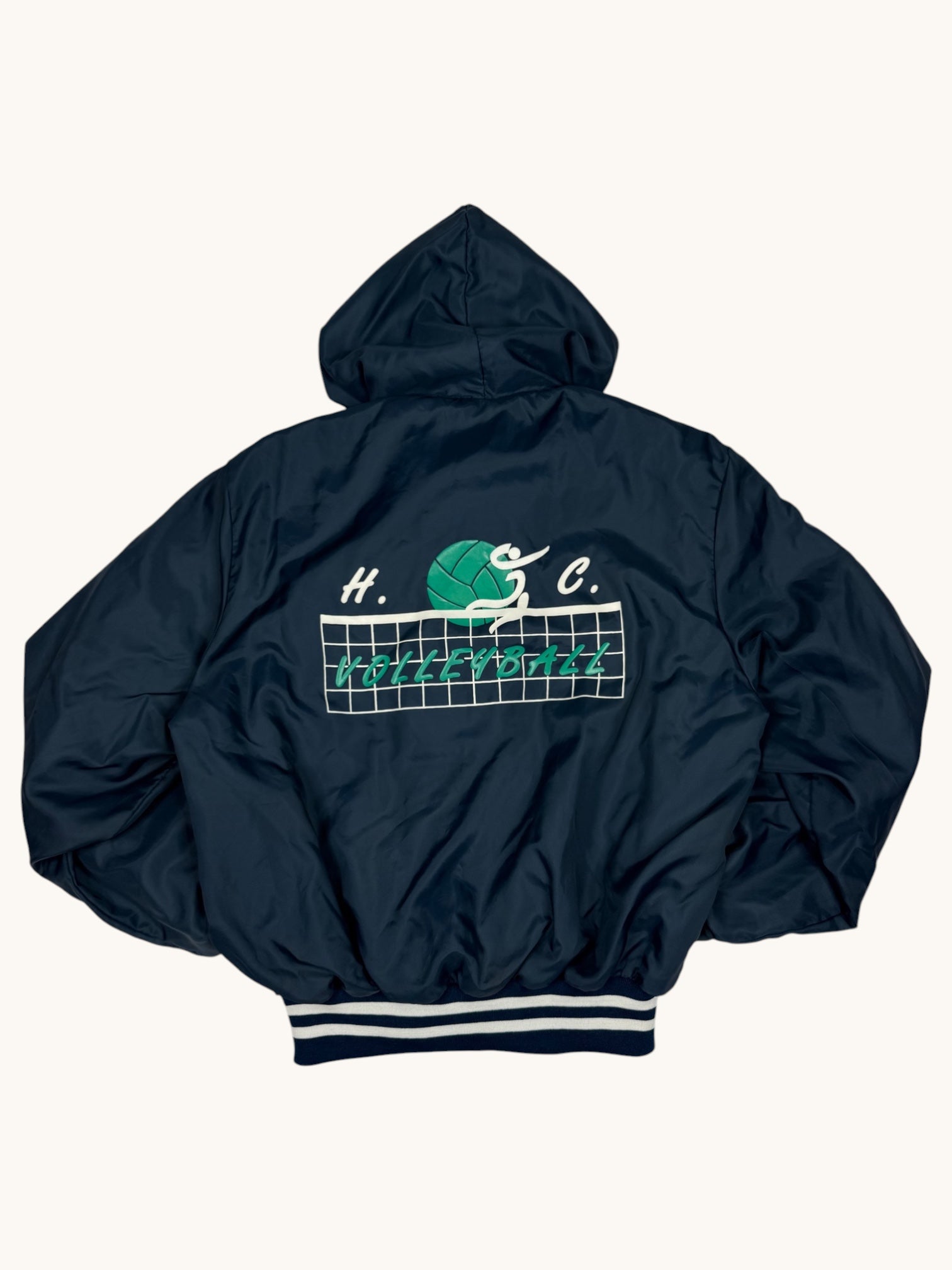 90s Holloway Navy Blue Windbreaker Jacket - L