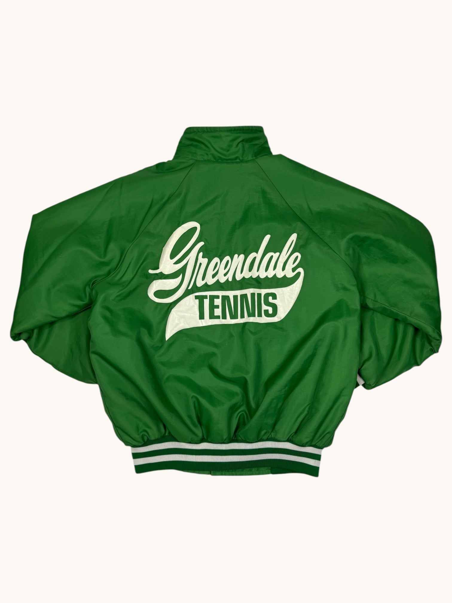 90s Scoreboard Sportswear Green Varsity Jacket - M