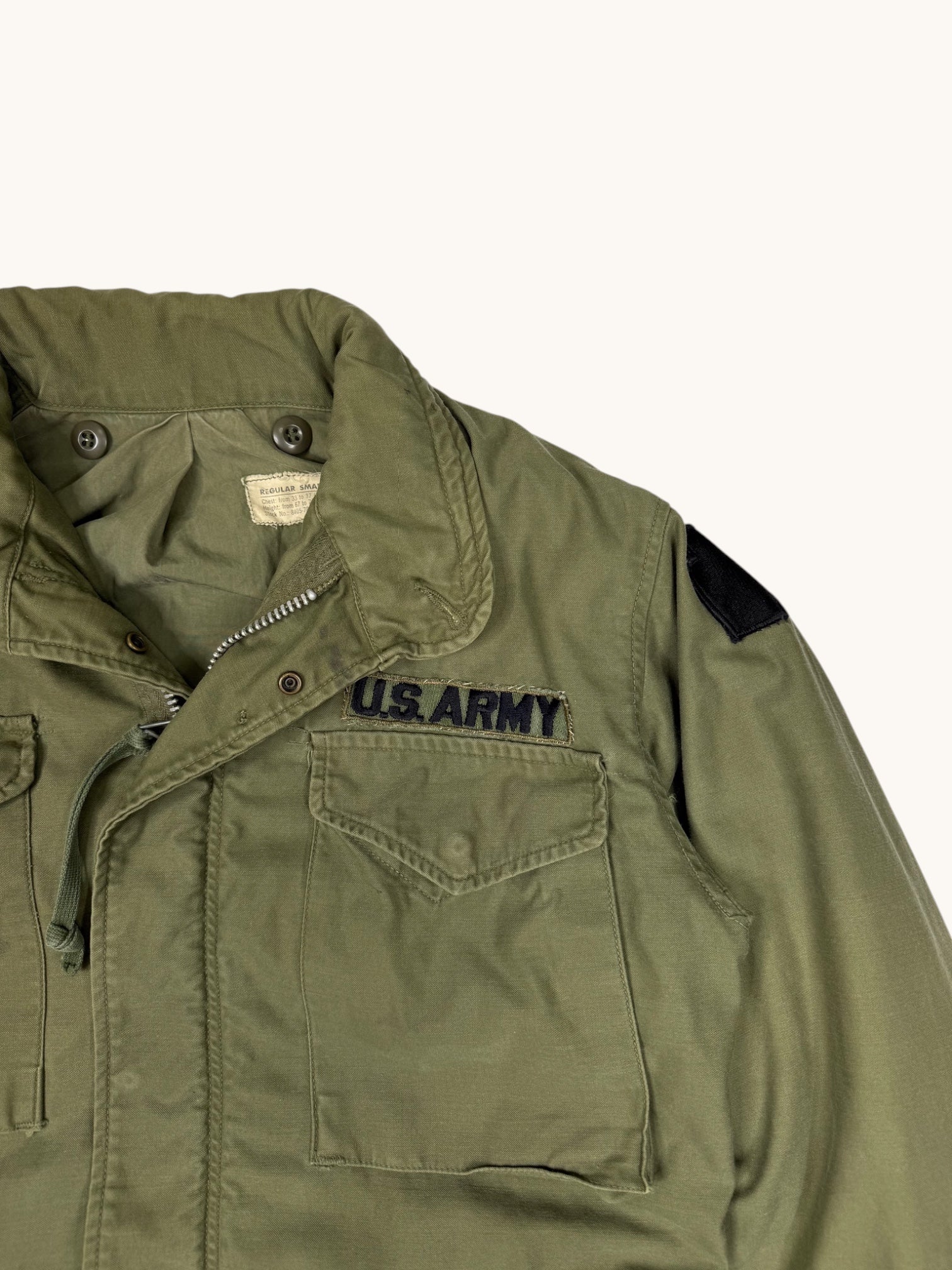 90s U.S. ARMY Green Military Jacket - S