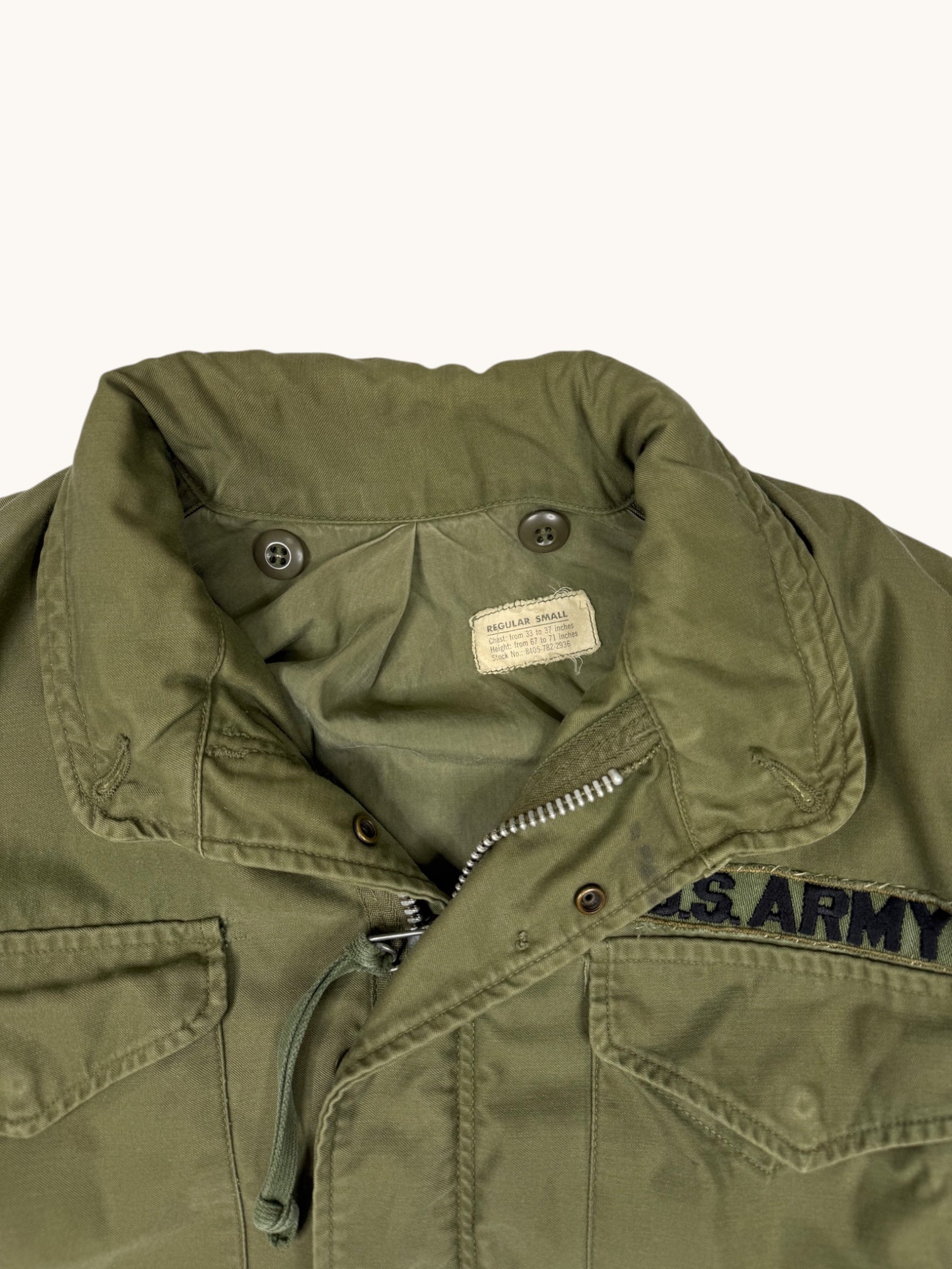 90s U.S. ARMY Green Military Jacket - S