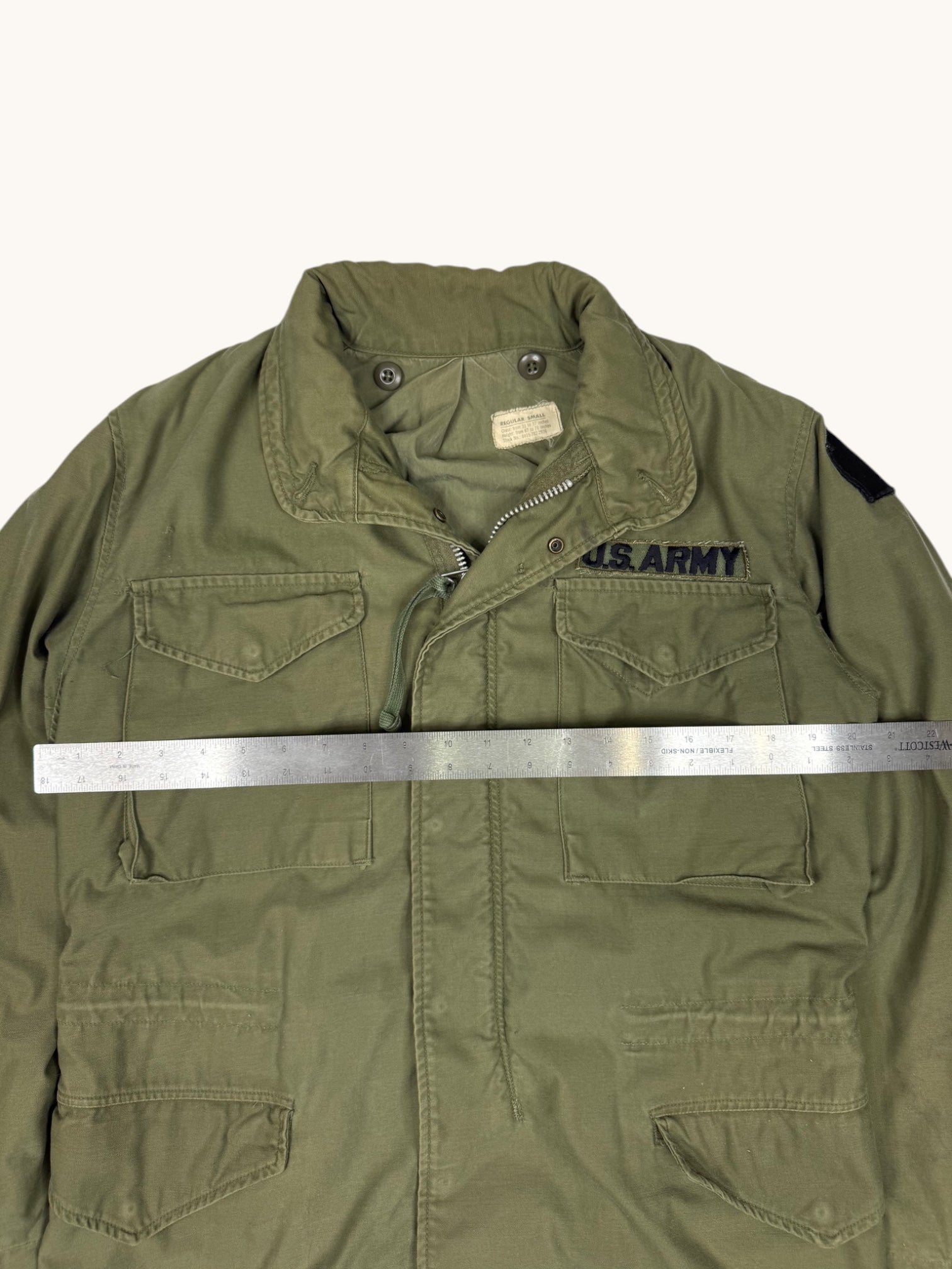90s U.S. ARMY Green Military Jacket - S