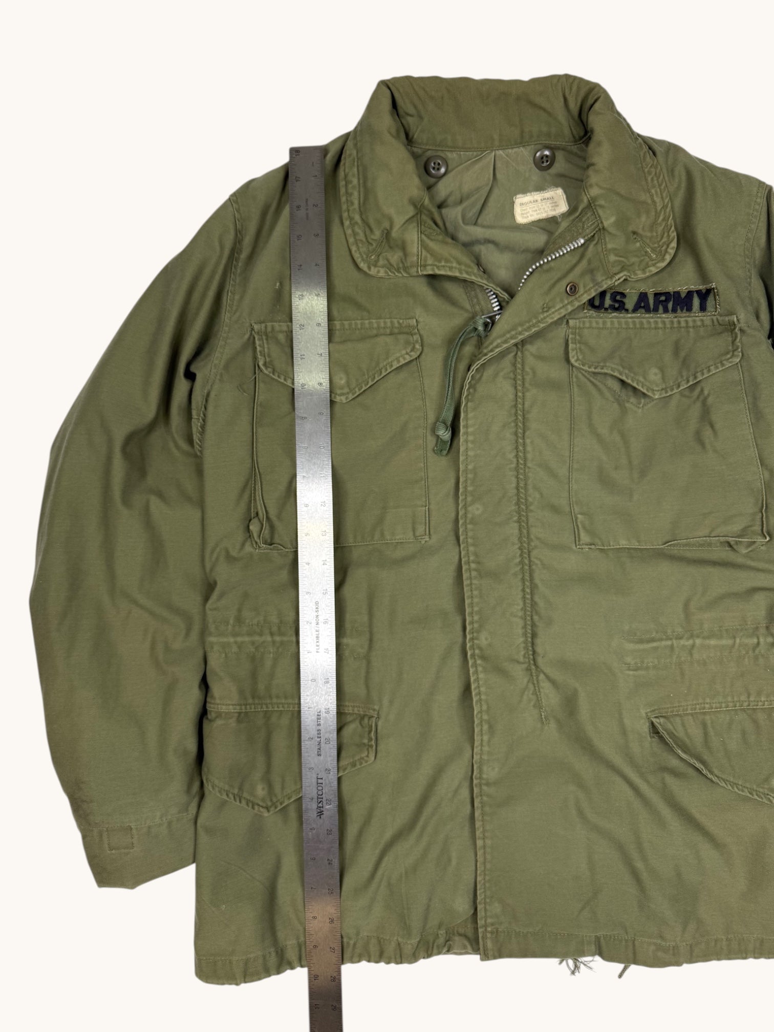 90s U.S. ARMY Green Military Jacket - S