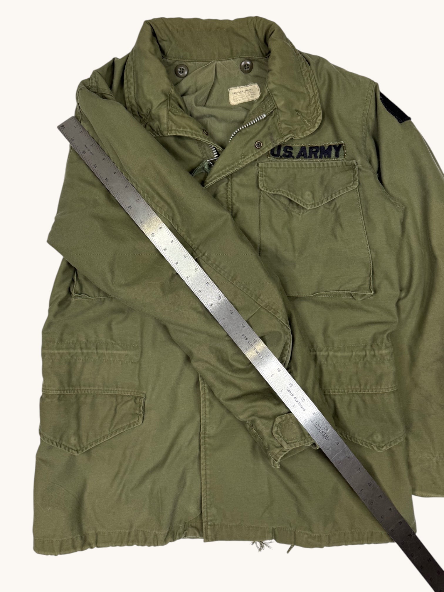 90s U.S. ARMY Green Military Jacket - S