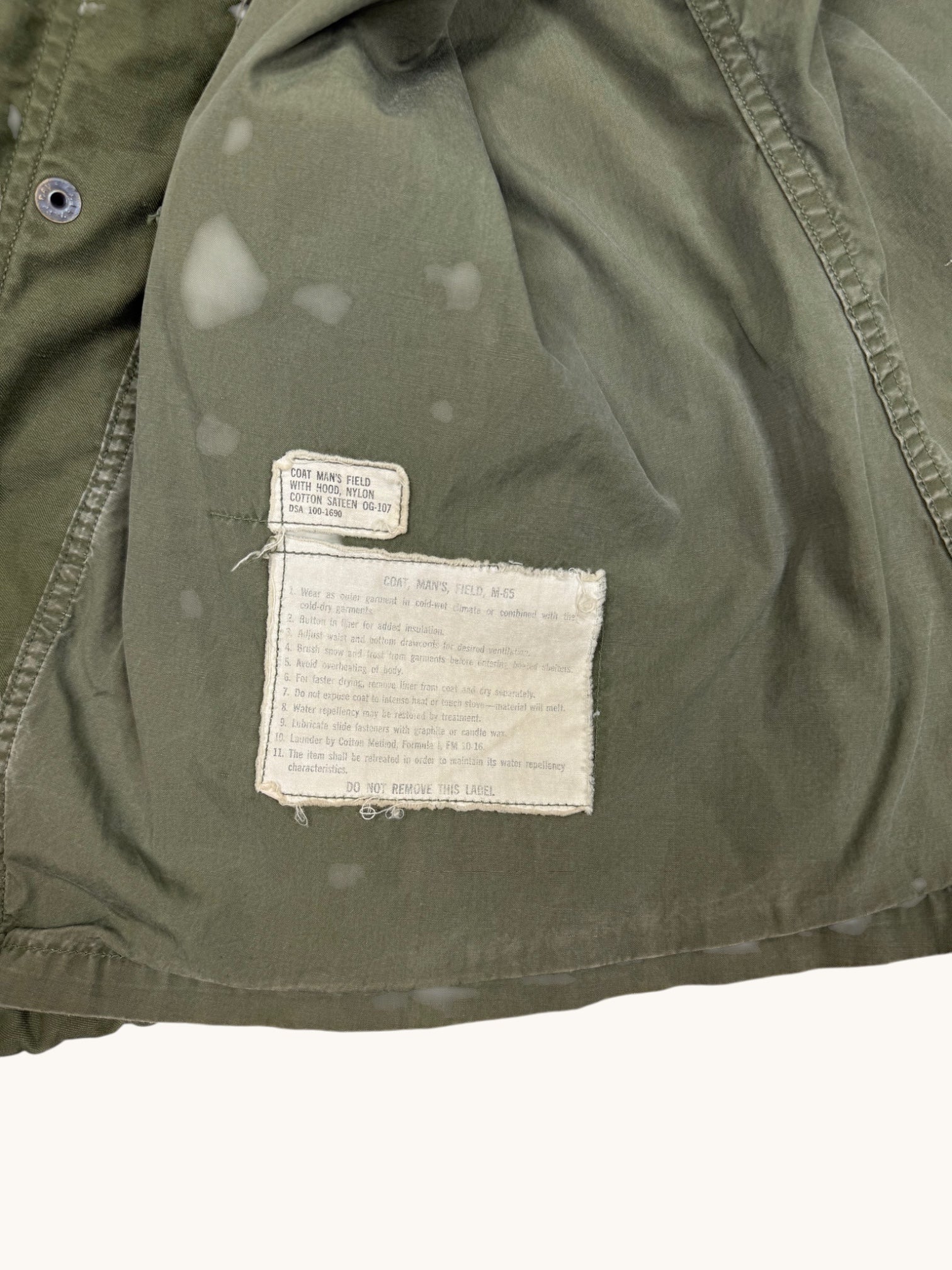 90s U.S. ARMY Green Military Jacket - S