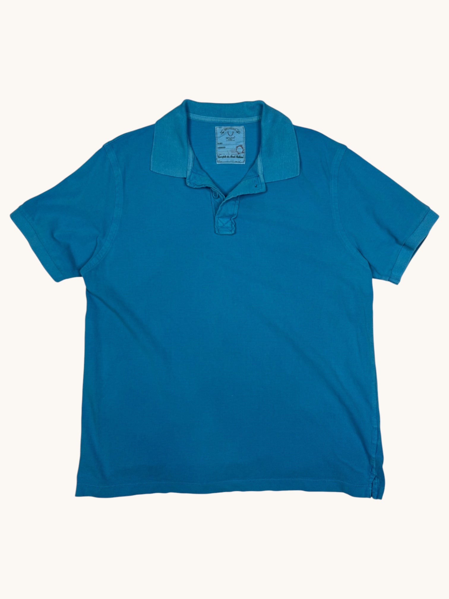 90s Spada Roma Blue Polo Top - XL