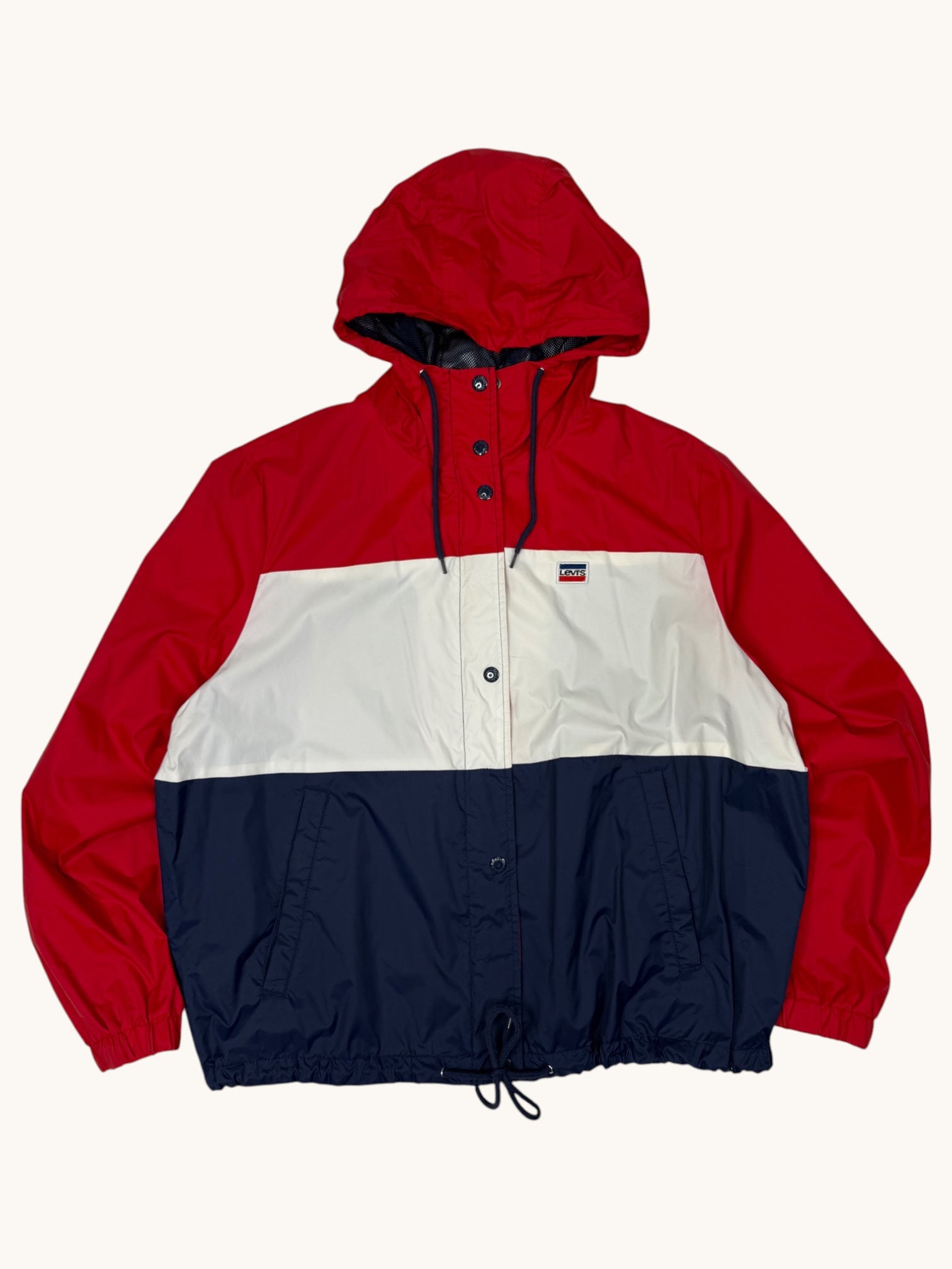 00s Levi's Colorblock Hooded Jacket - 2XL