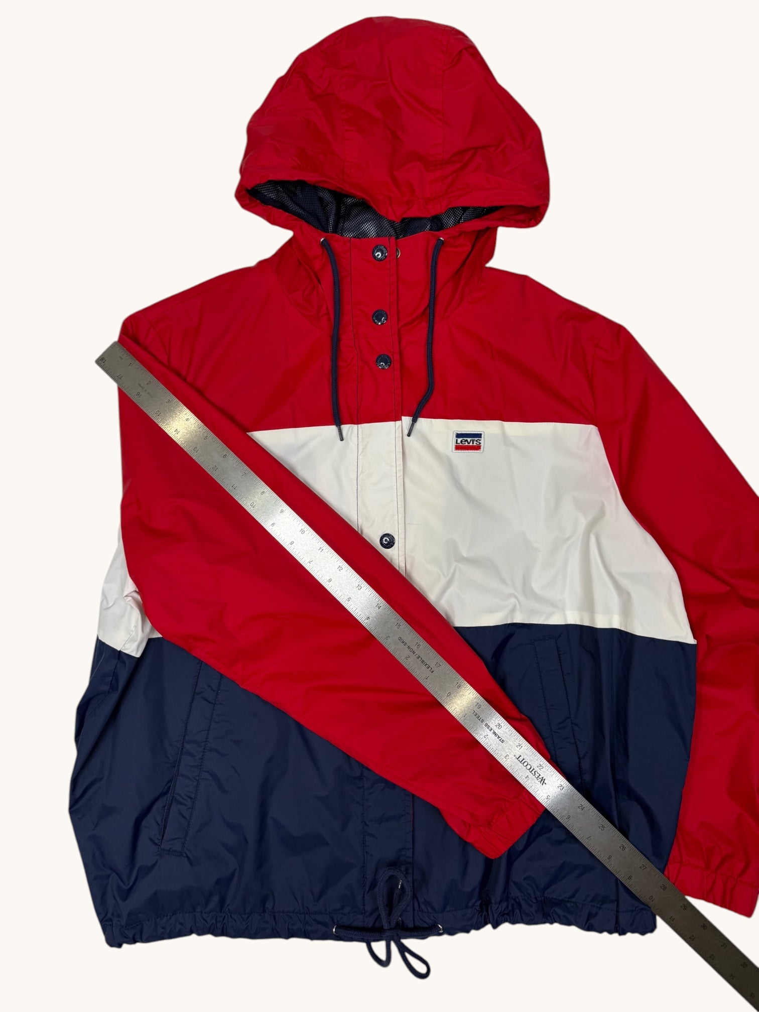 00s Levi's Colorblock Hooded Jacket - 2XL