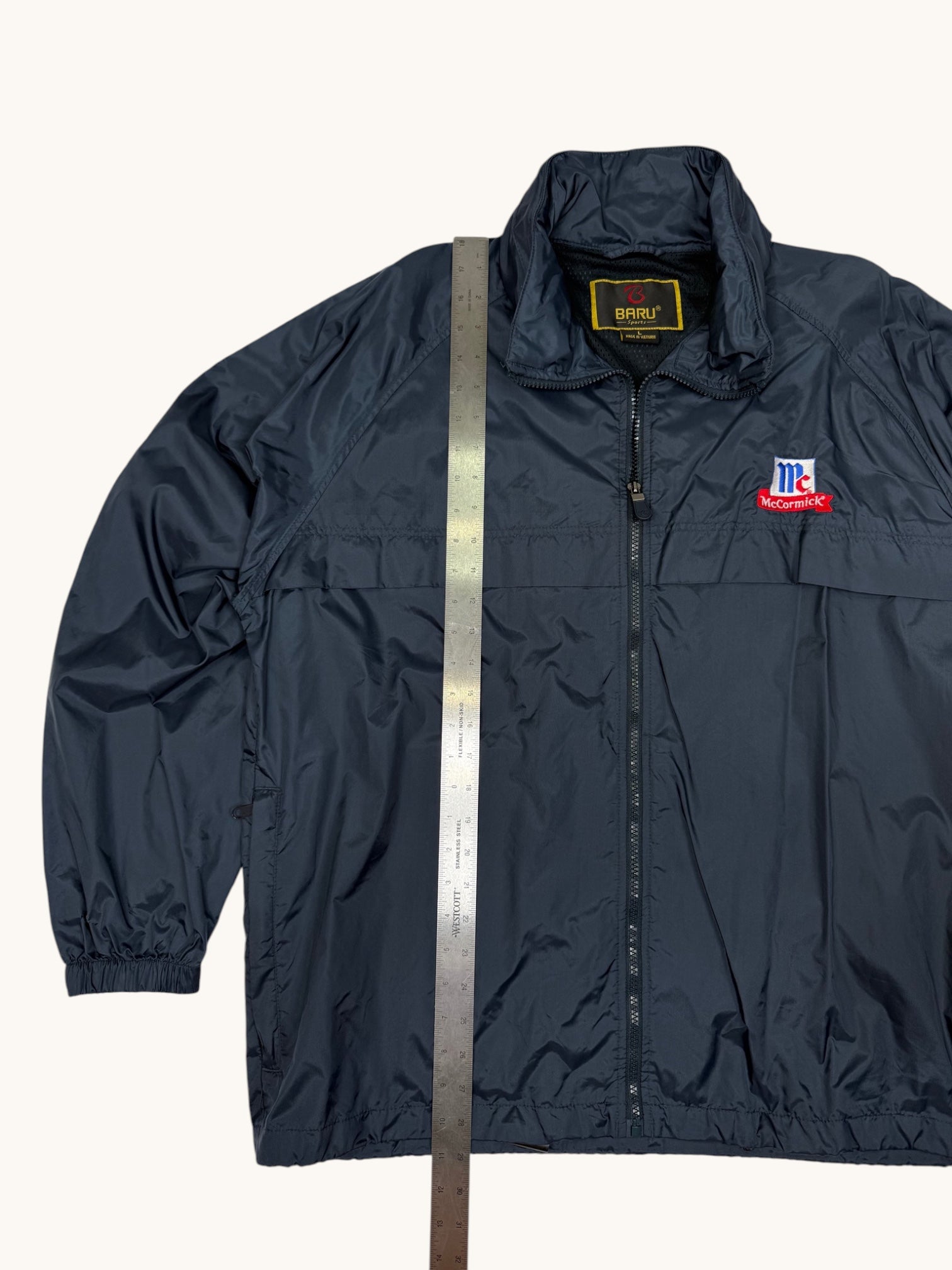 Baru Sports Blue McCormick Nylon Jacket - L