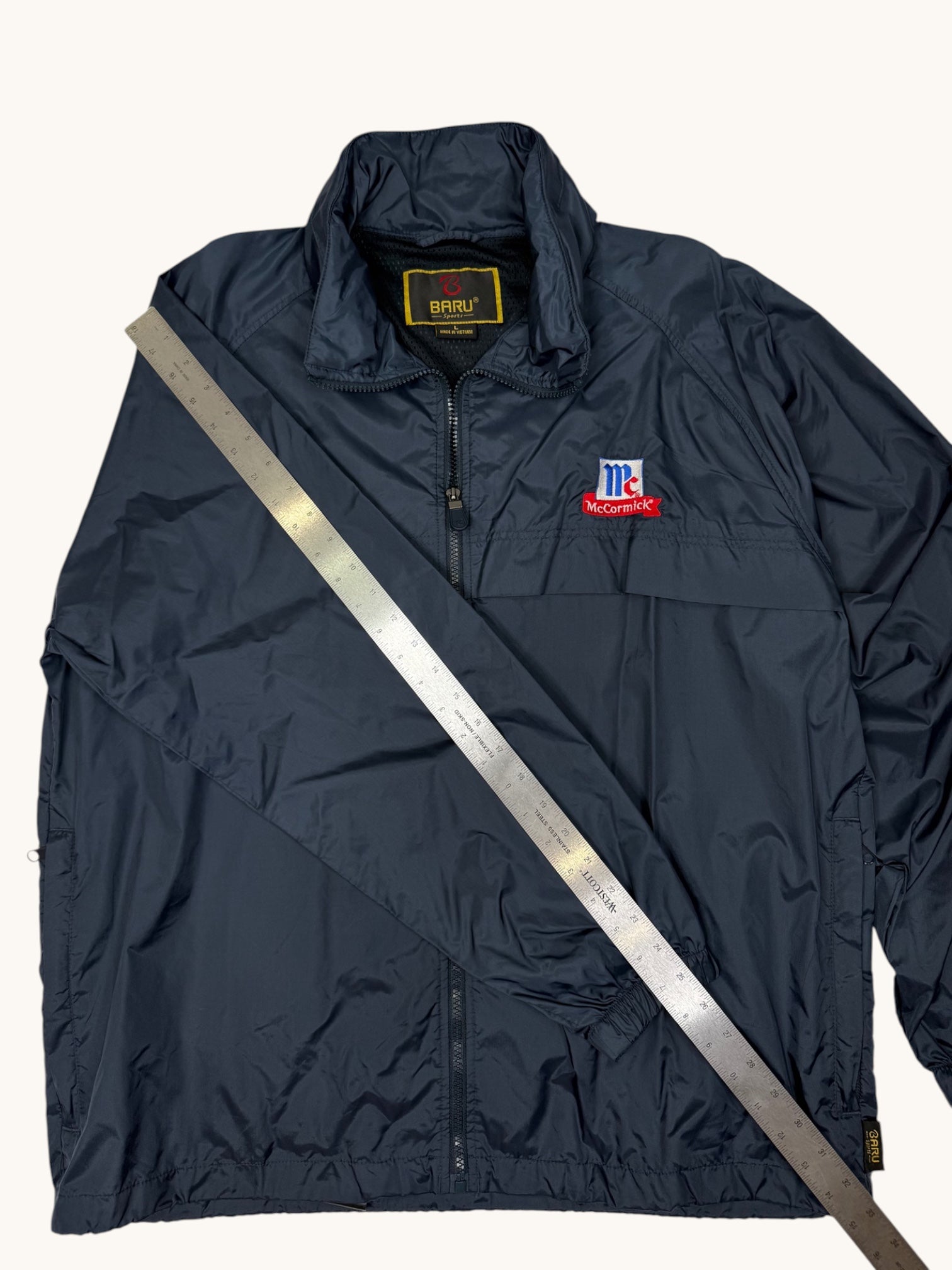 Baru Sports Blue McCormick Nylon Jacket - L