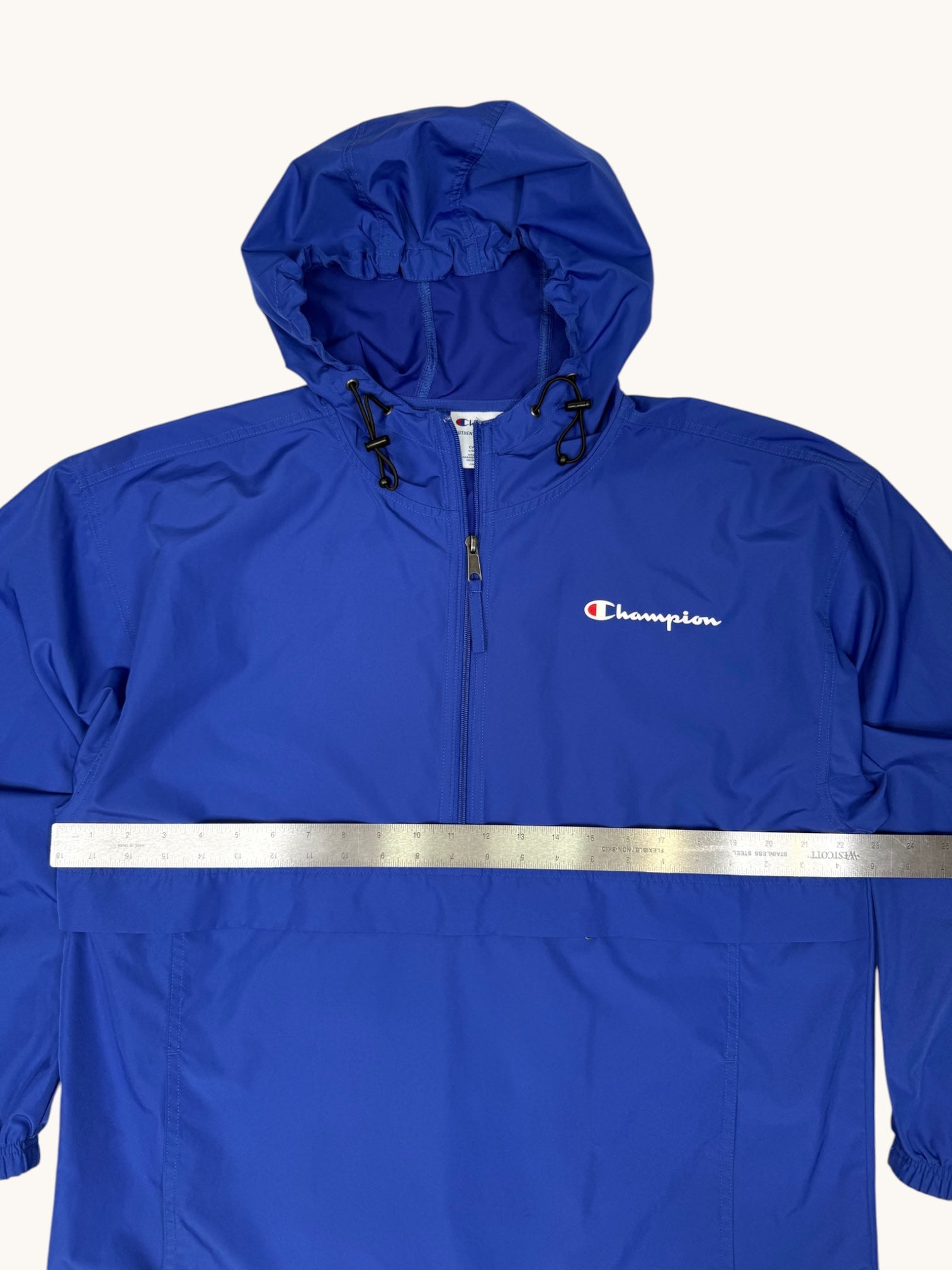 90s Champion Blue Windbreaker Jacket - L