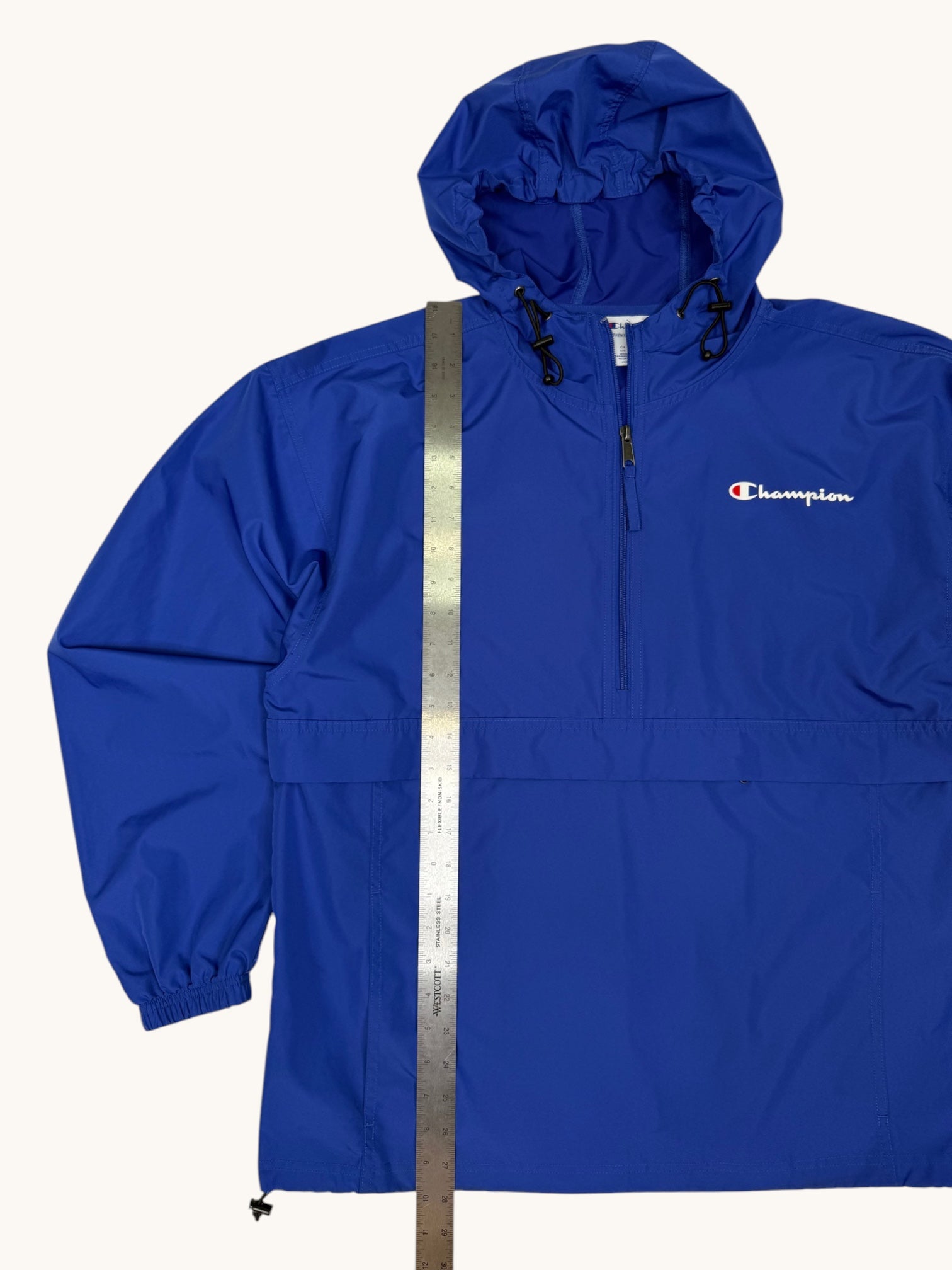 90s Champion Blue Windbreaker Jacket - L