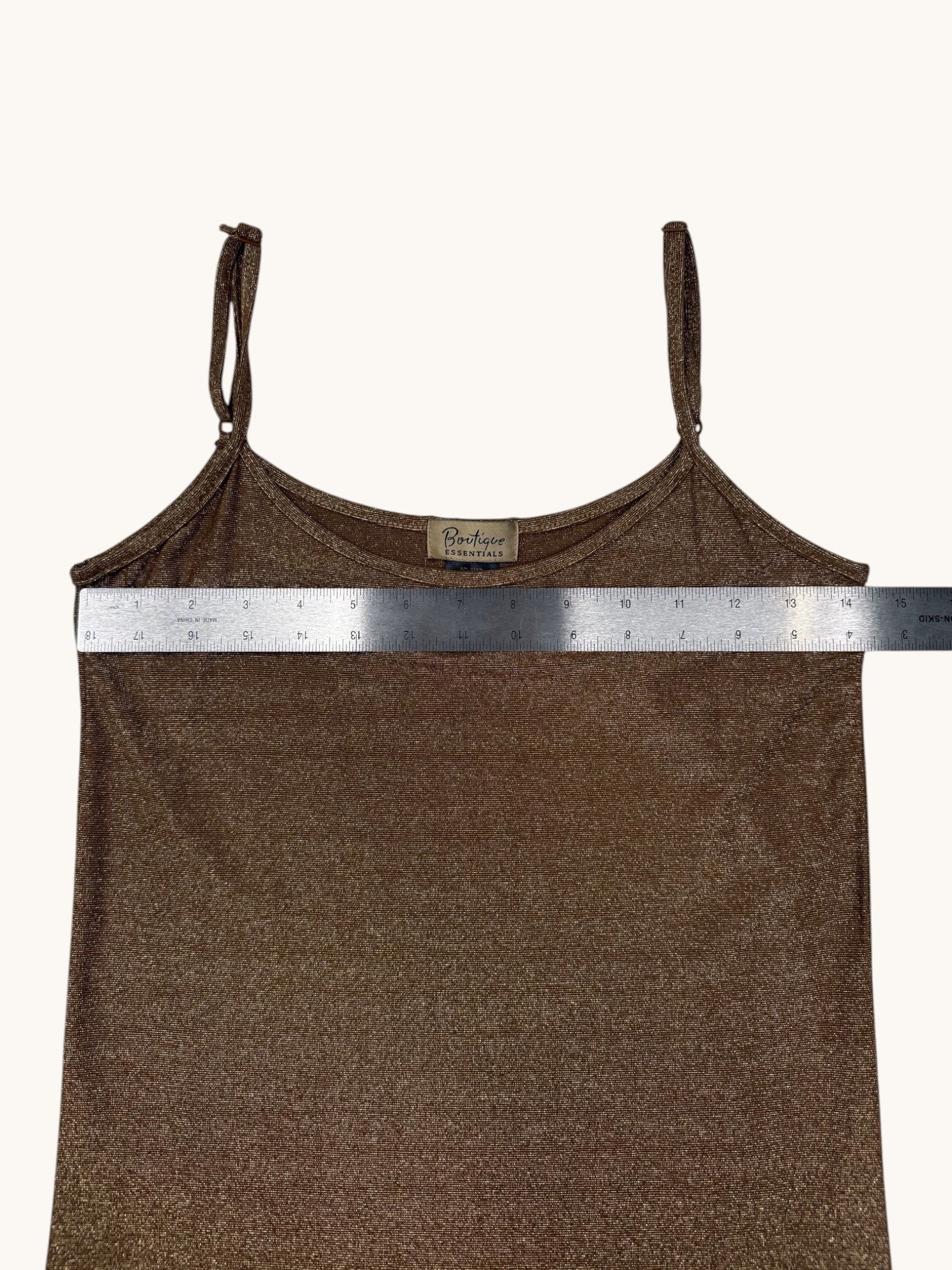 Boutique Essentials Gold Tank - S