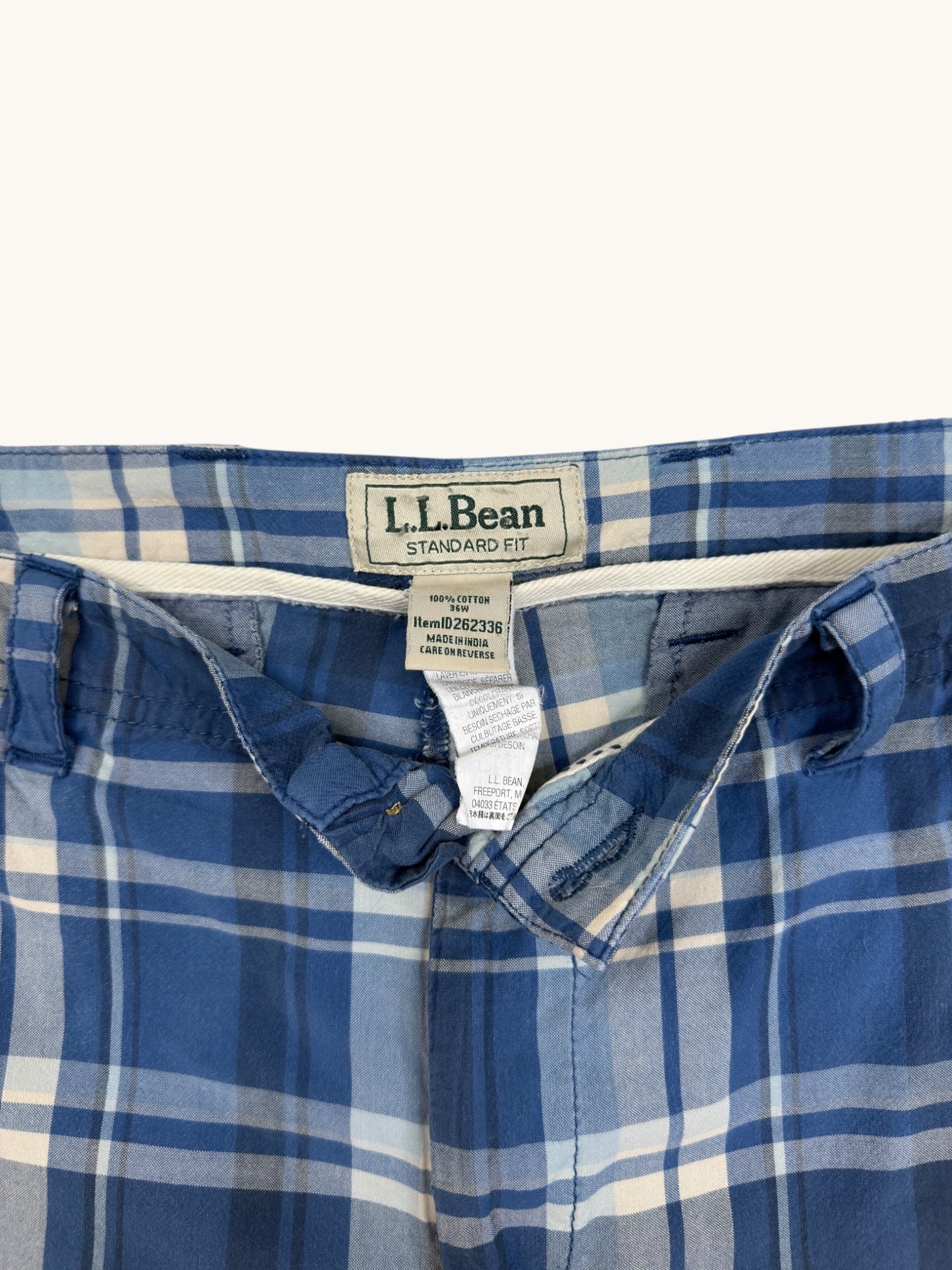 00s L.L. Bean Plaid Shorts - 36