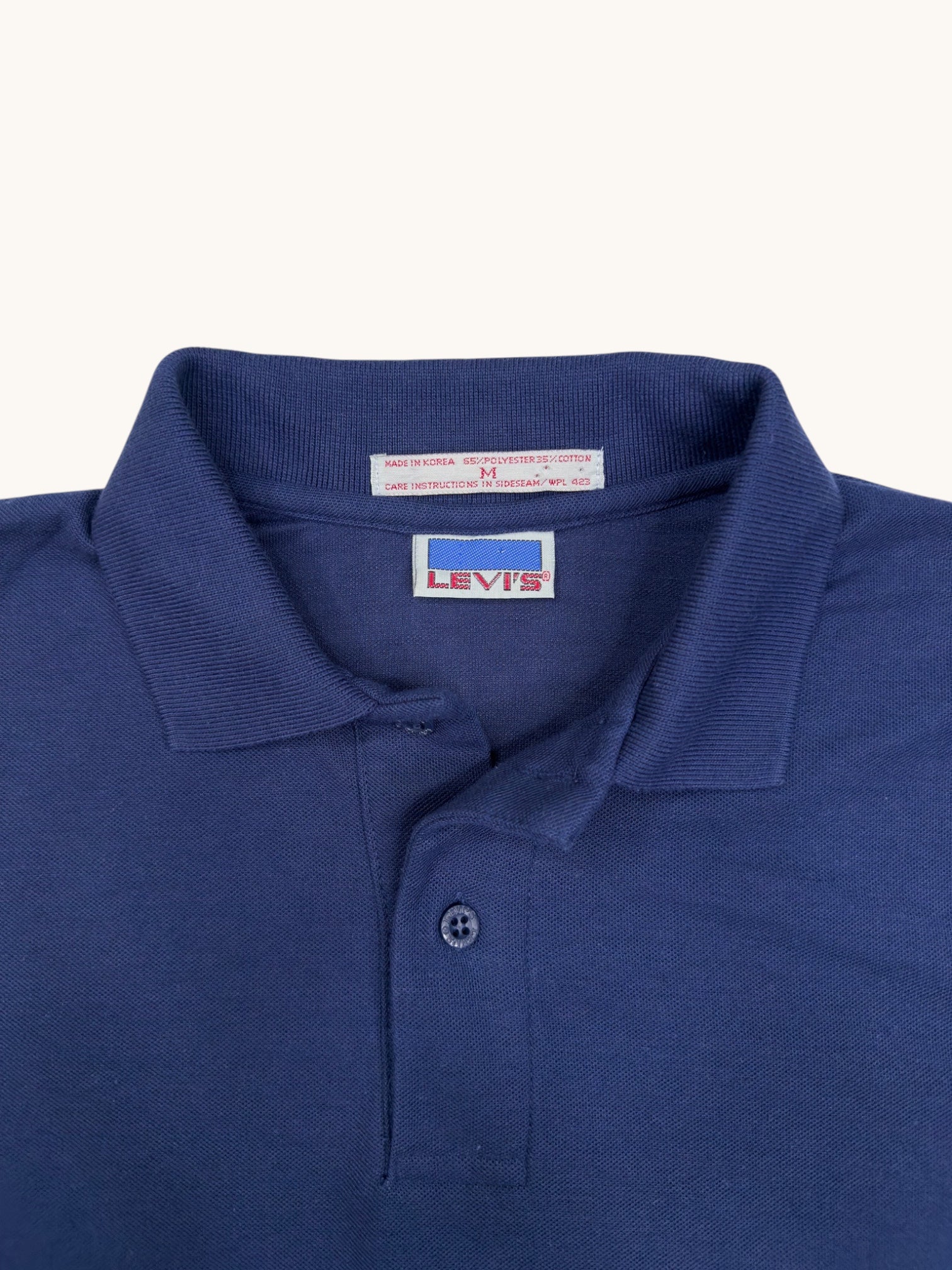90s Levi's Navy Polo Shirt - M
