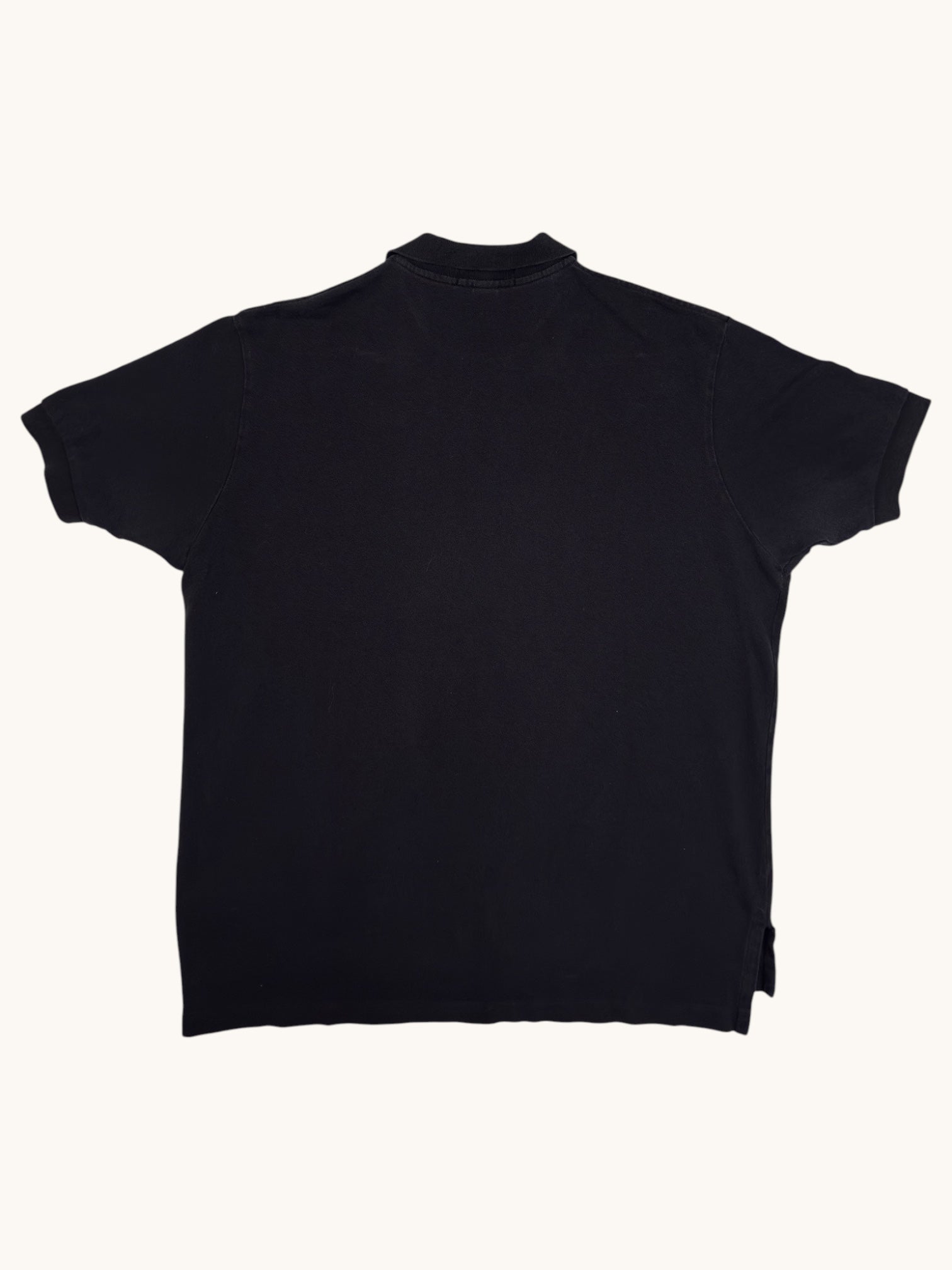 90s Polo Black Polo Shirt - XL
