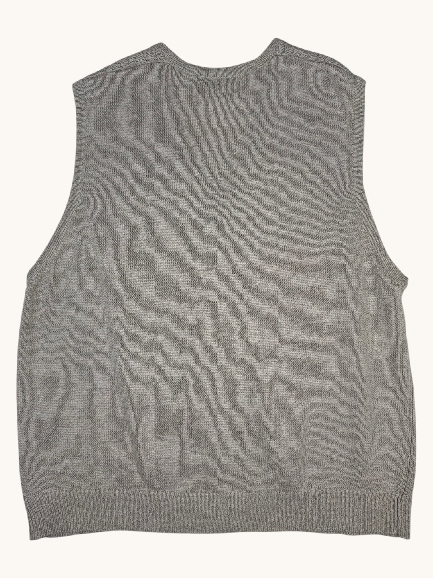 90s Eddie Bauer Beige Sweater Vest - L