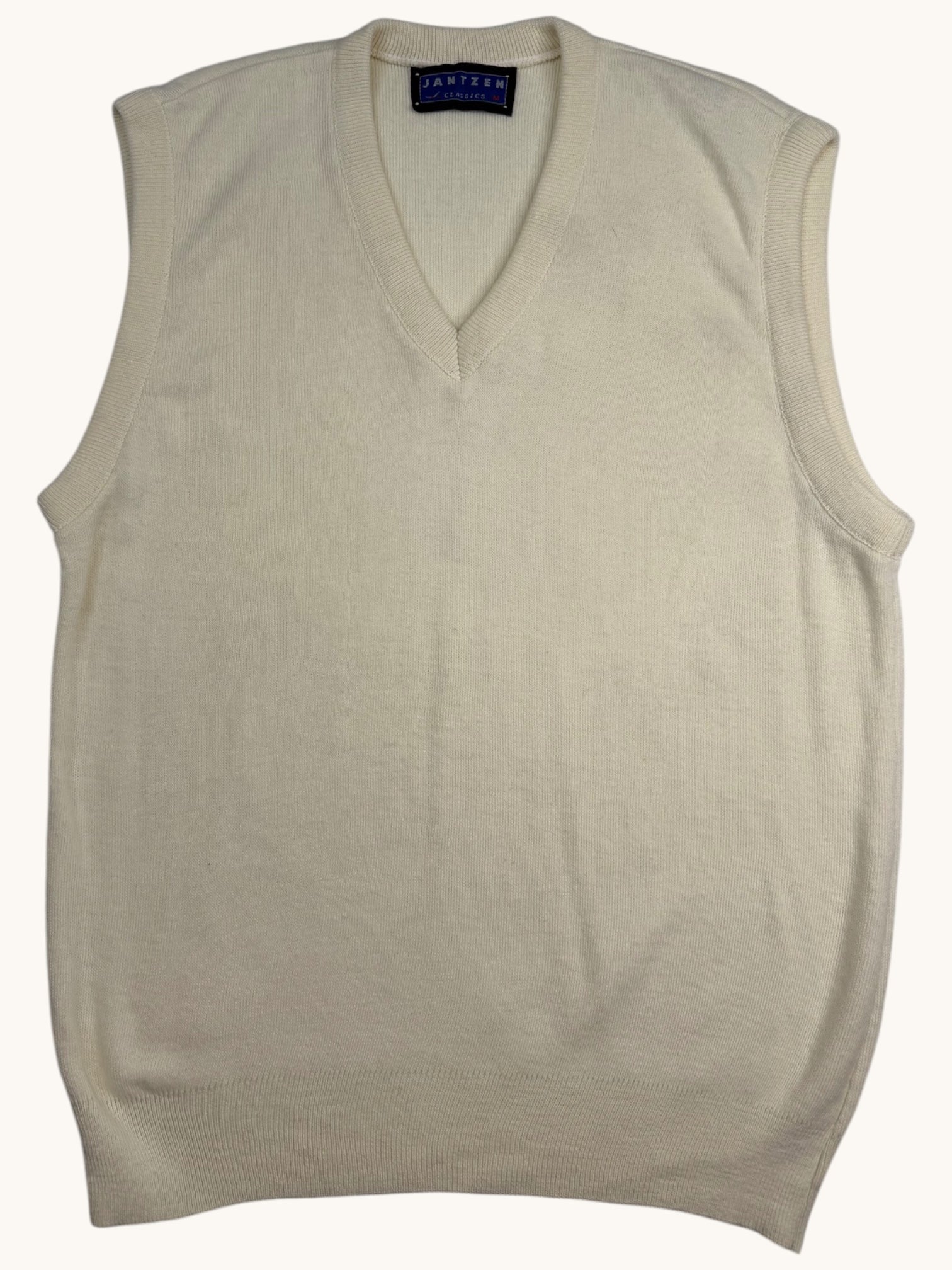 90s Jantzen Beige Sweater Vest - M
