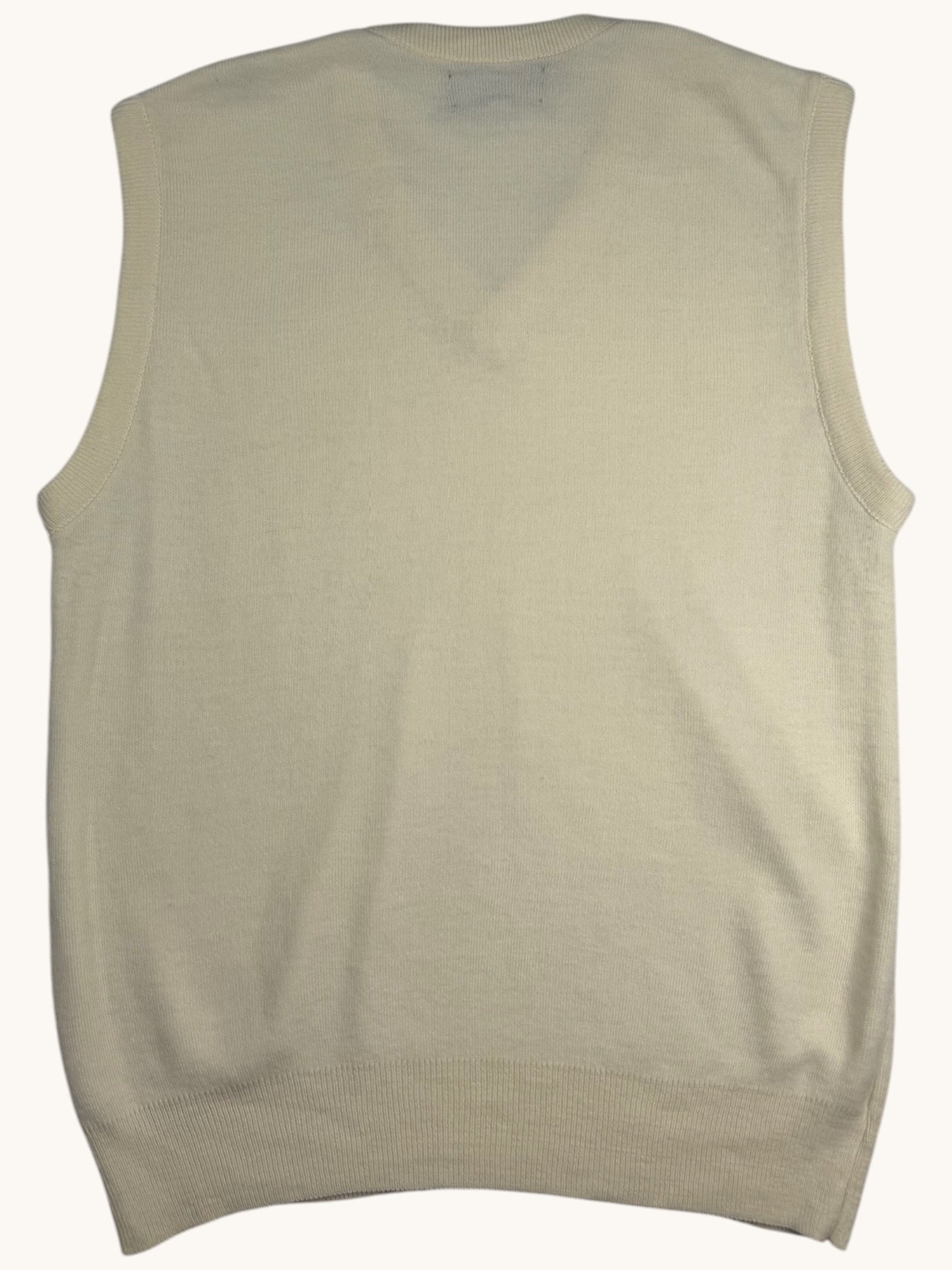 90s Jantzen Beige Sweater Vest - M
