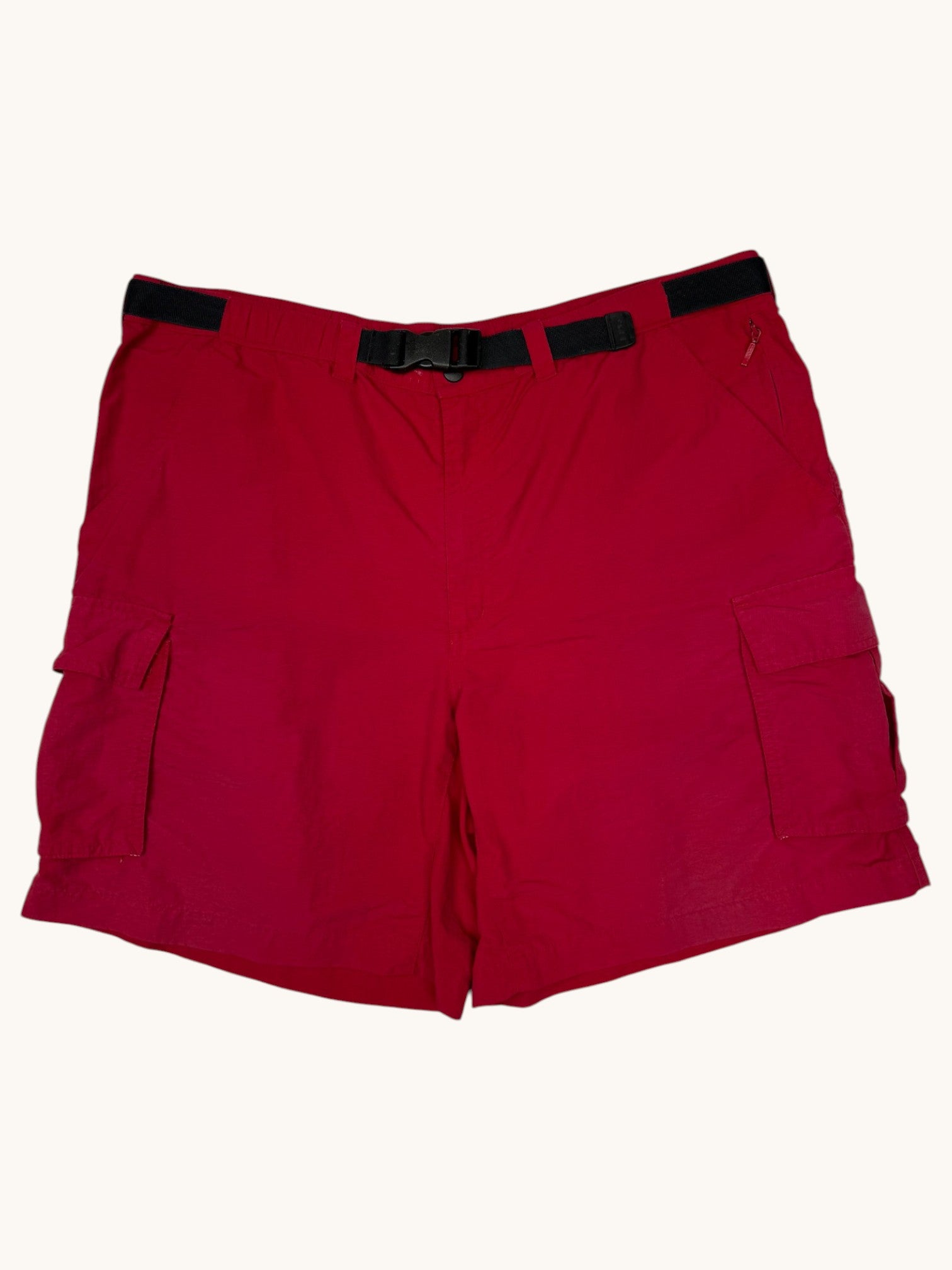 90s Lands' End Red Nylon Shorts - L