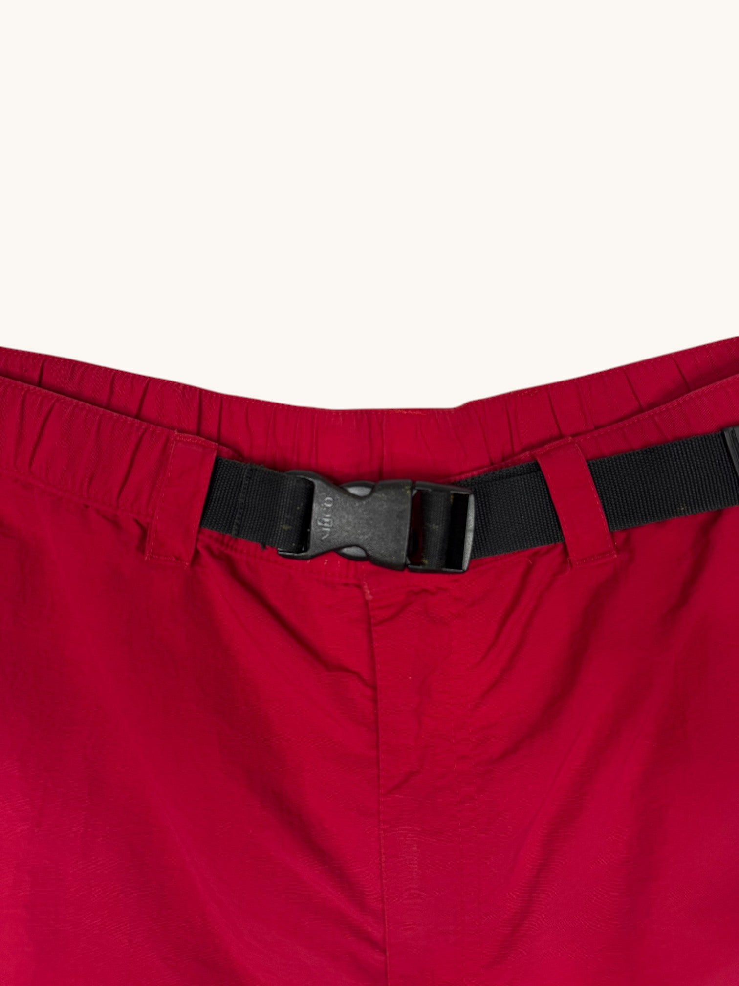 90s Lands' End Red Nylon Shorts - L
