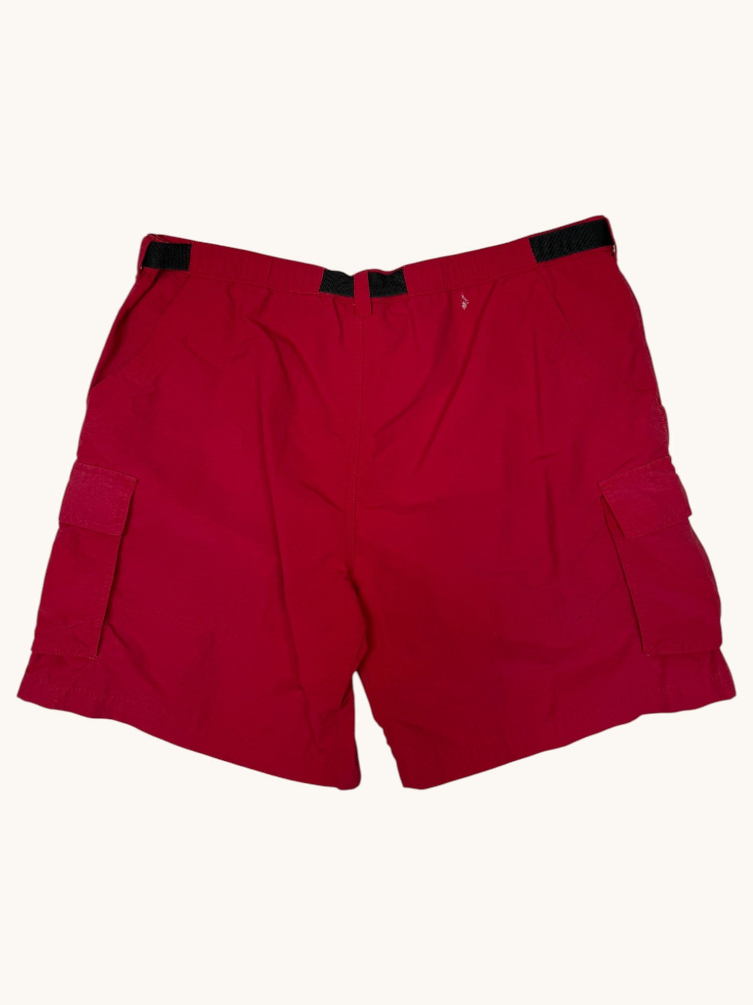 90s Lands' End Red Nylon Shorts - L