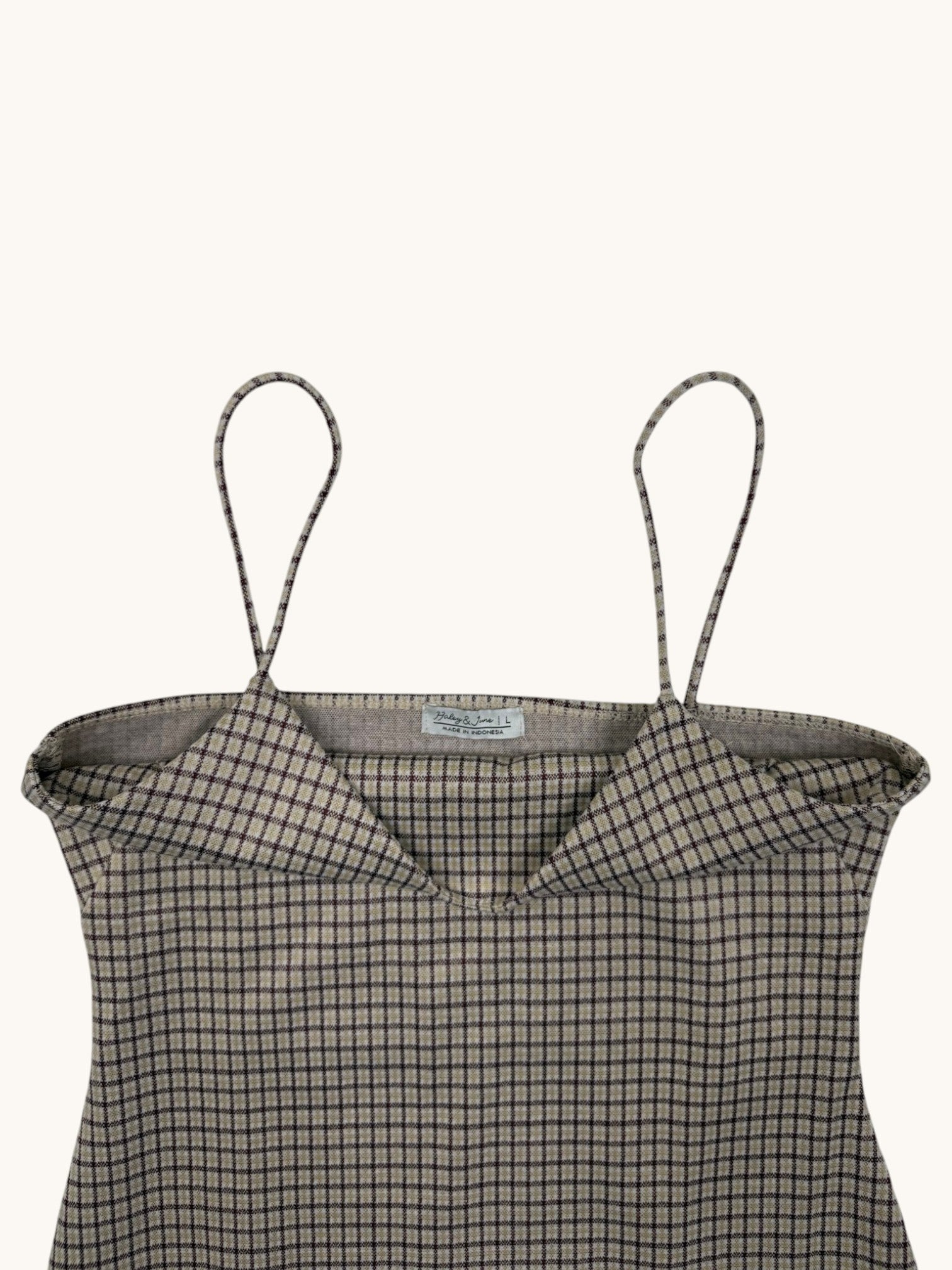 00s Haley + June Plaid Tank Dress