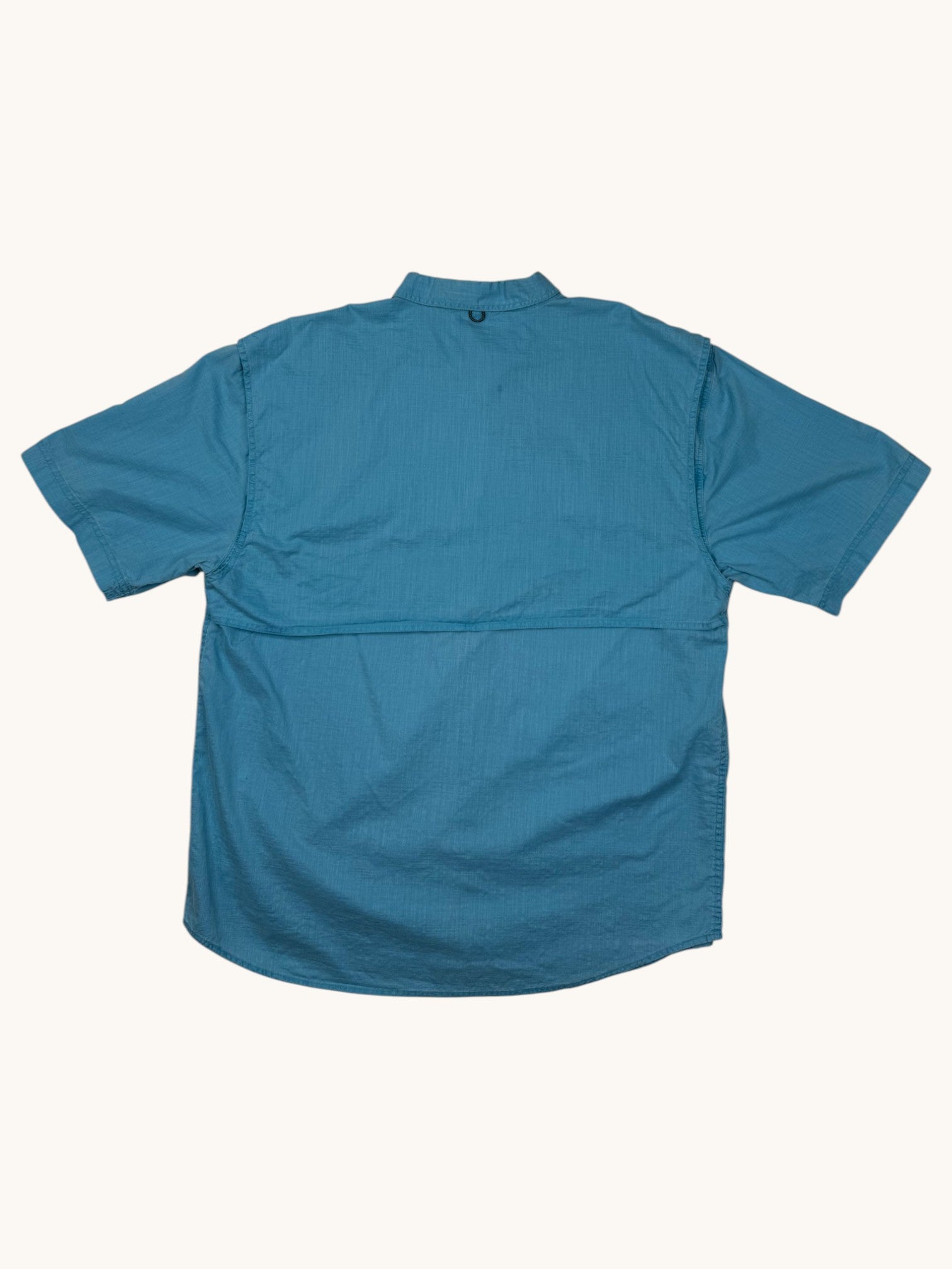 Reel Legends Blue Button Up Shirt - XL