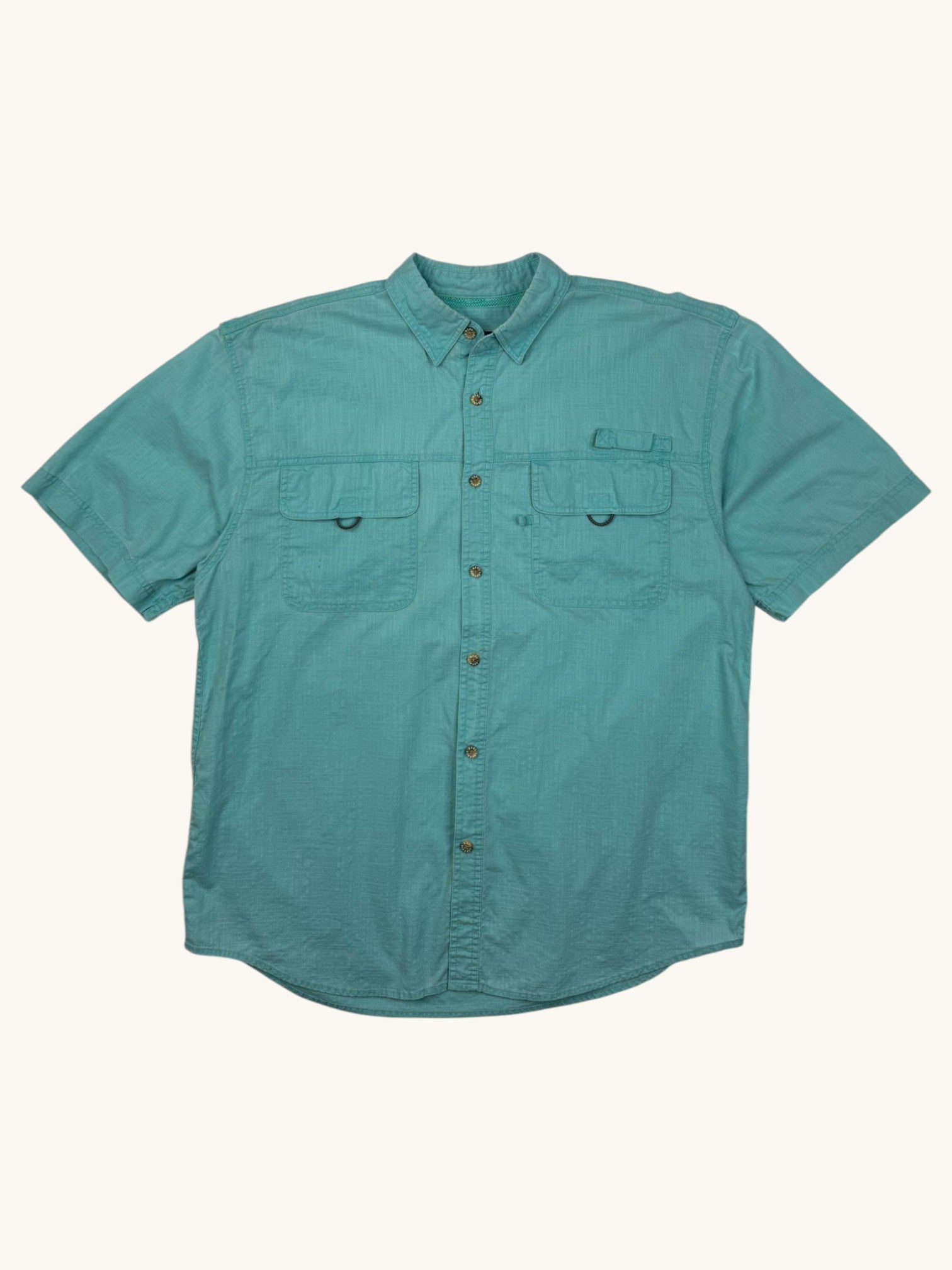 Reel Legends Light Blue Button Up Shirt - L