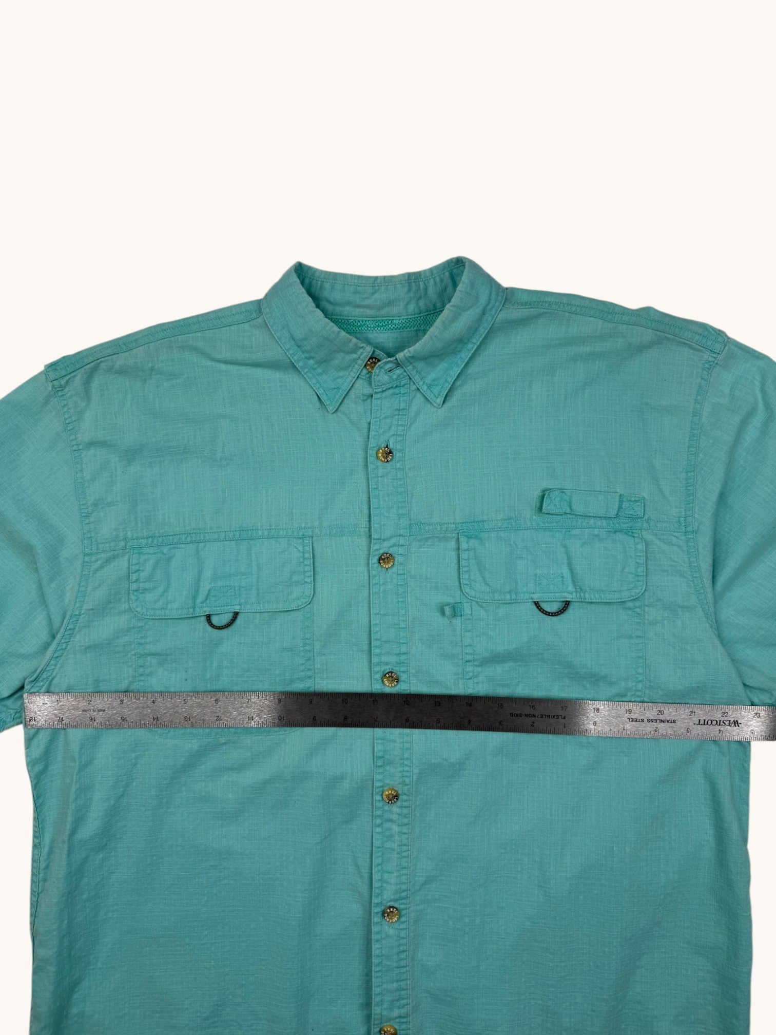 Reel Legends Light Blue Button Up Shirt - L