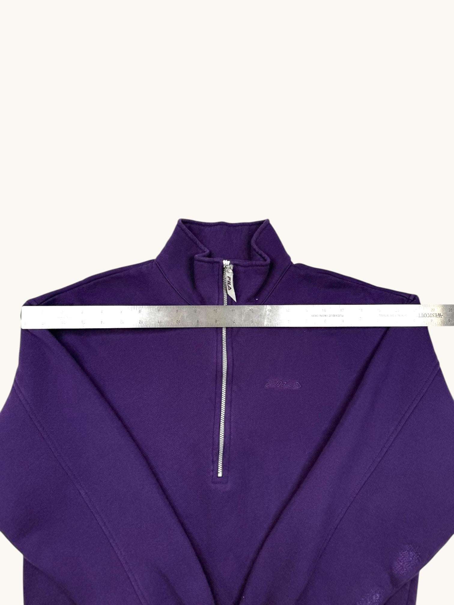 90s Fila Purple Crop Pullover Jacket - M