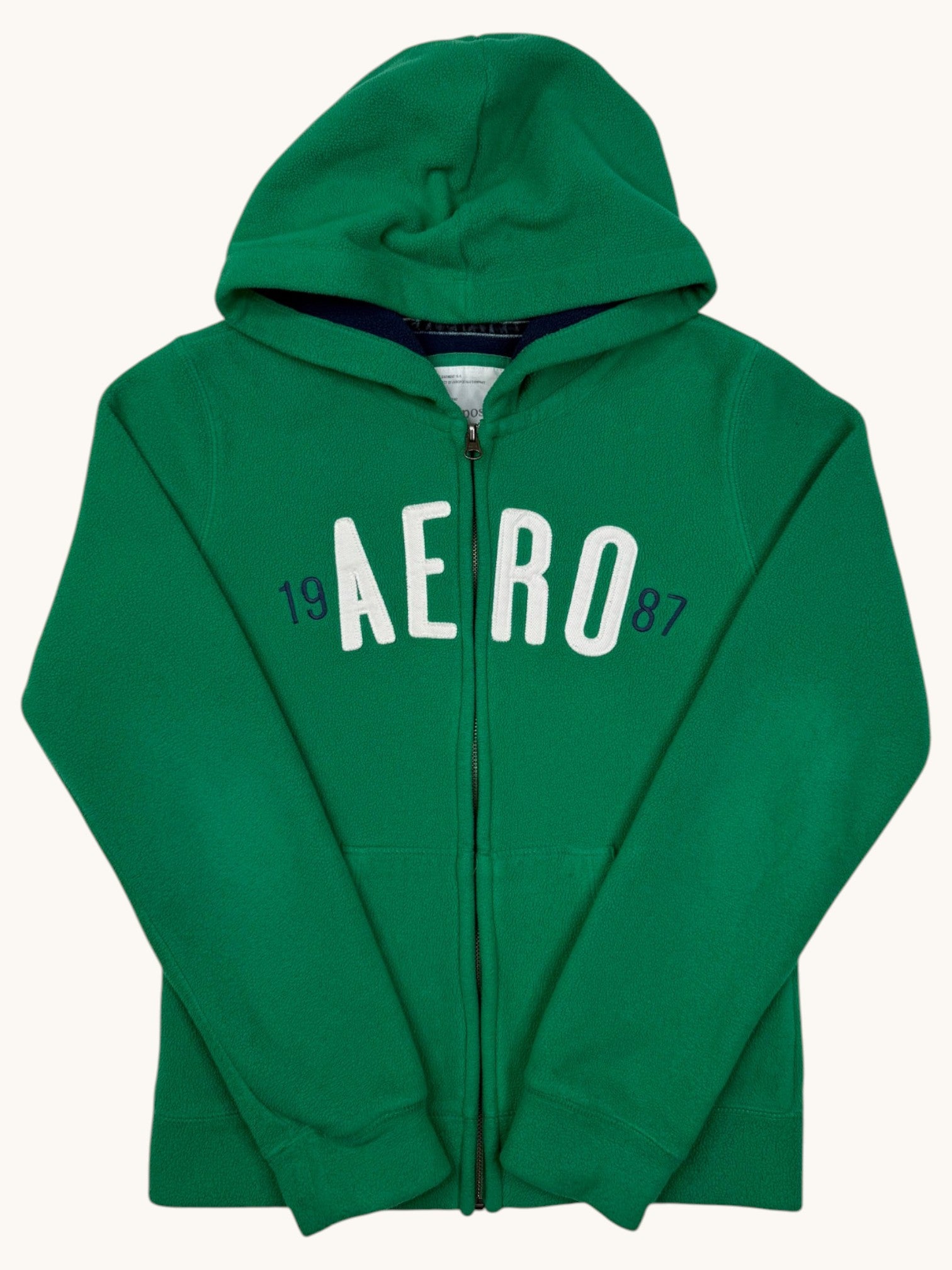 00s Aeropostale Green Hoodie Sweatshirt - M