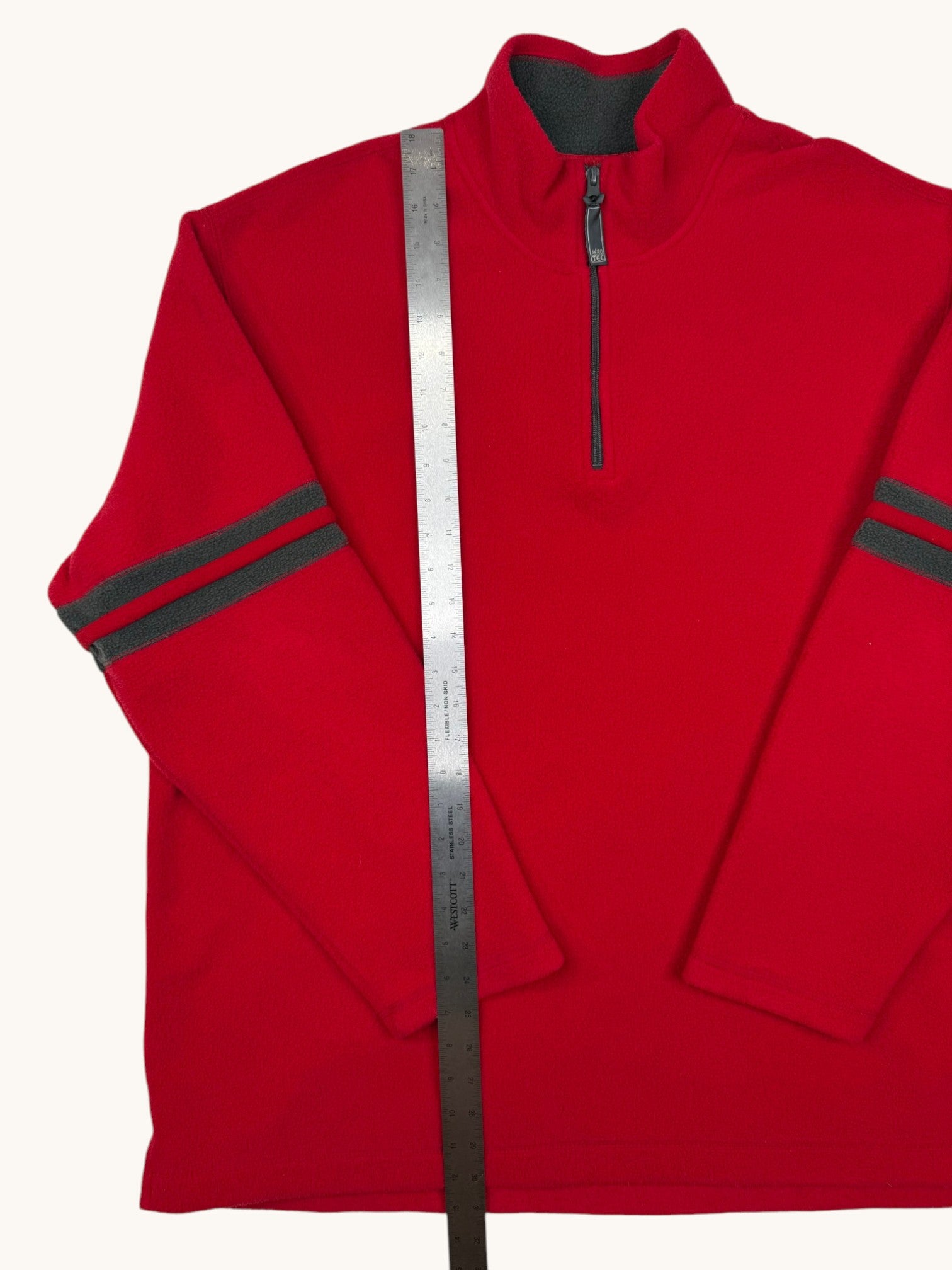 90s Aeropostale Red Fleece Pullover Jacket - XL