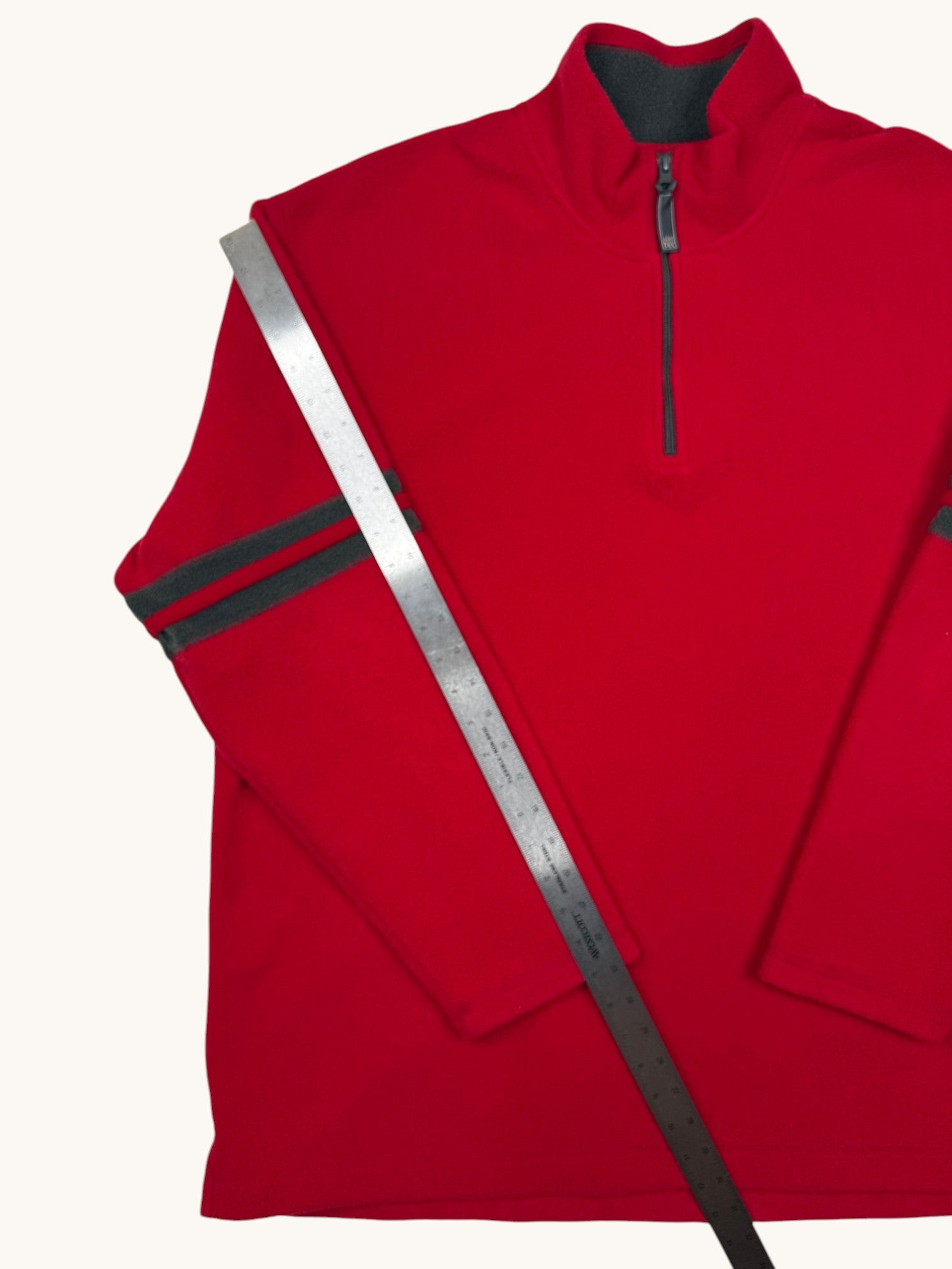 90s Aeropostale Red Fleece Pullover Jacket - XL