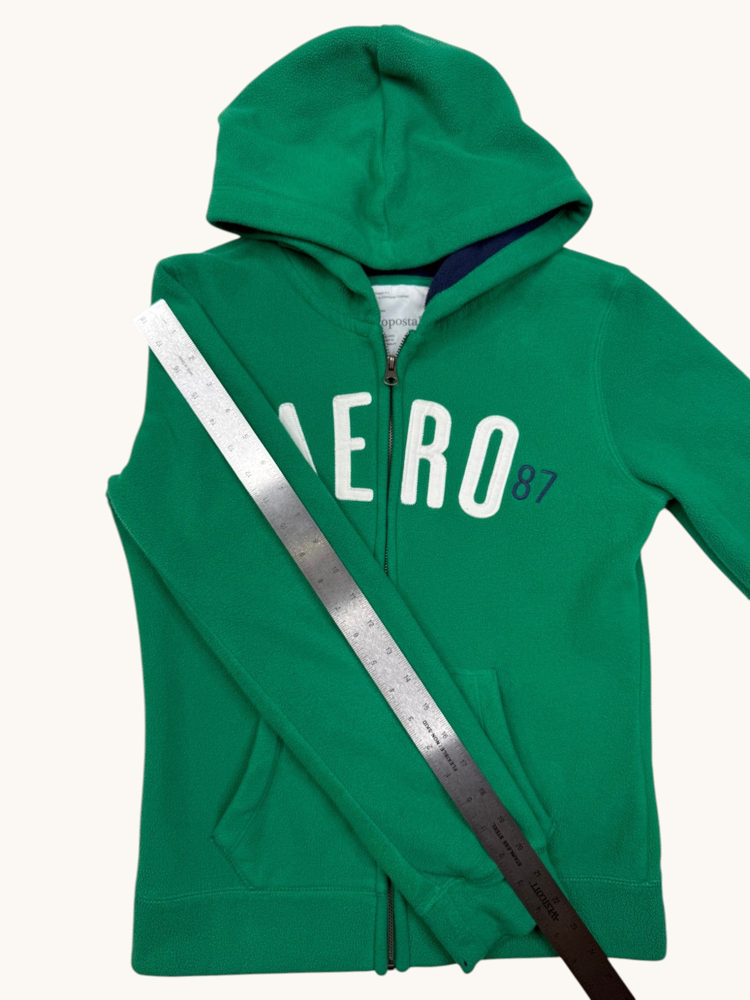 00s Aeropostale Green Hoodie Sweatshirt - M