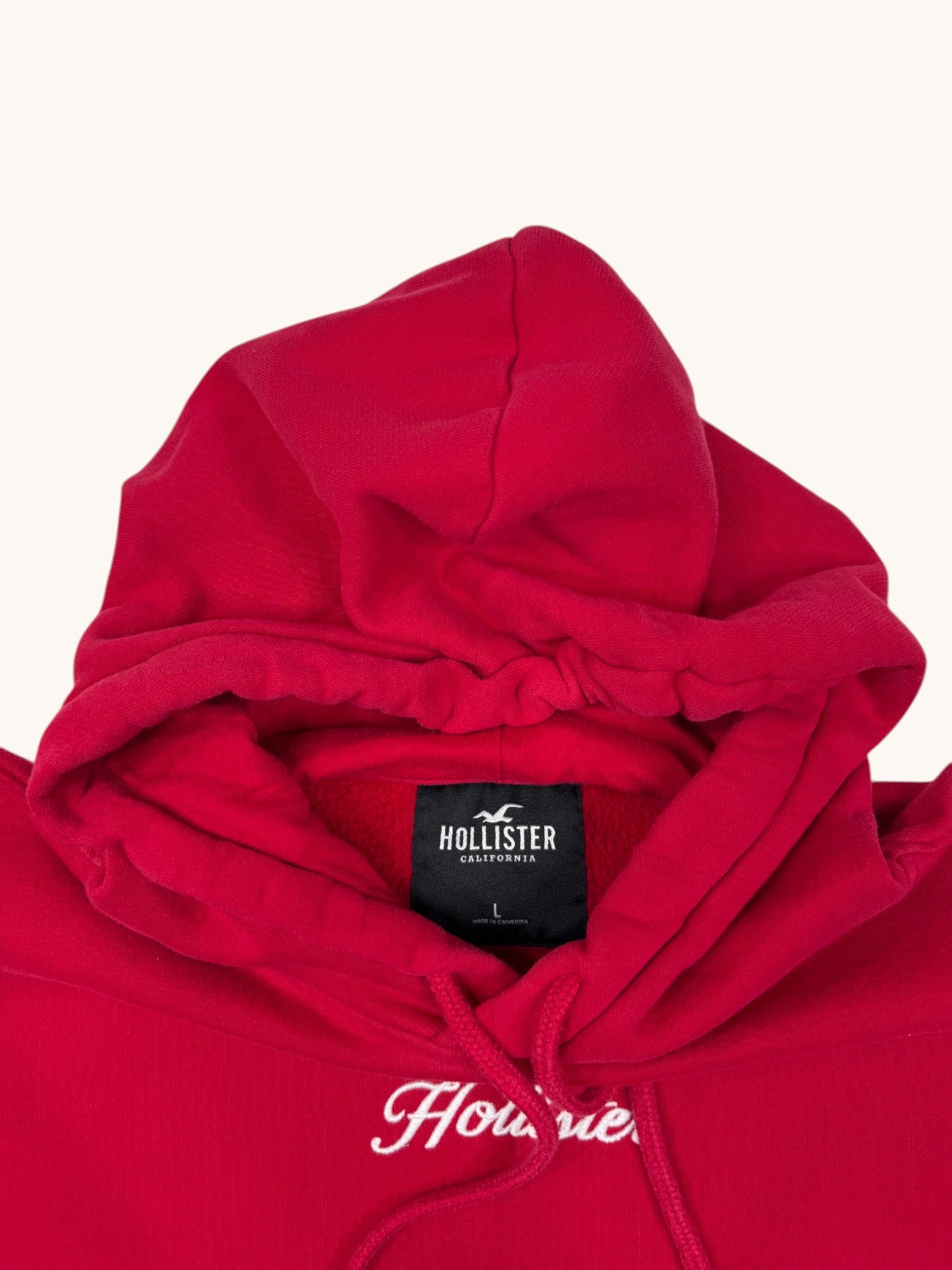 Hollister Red Hoodie - L